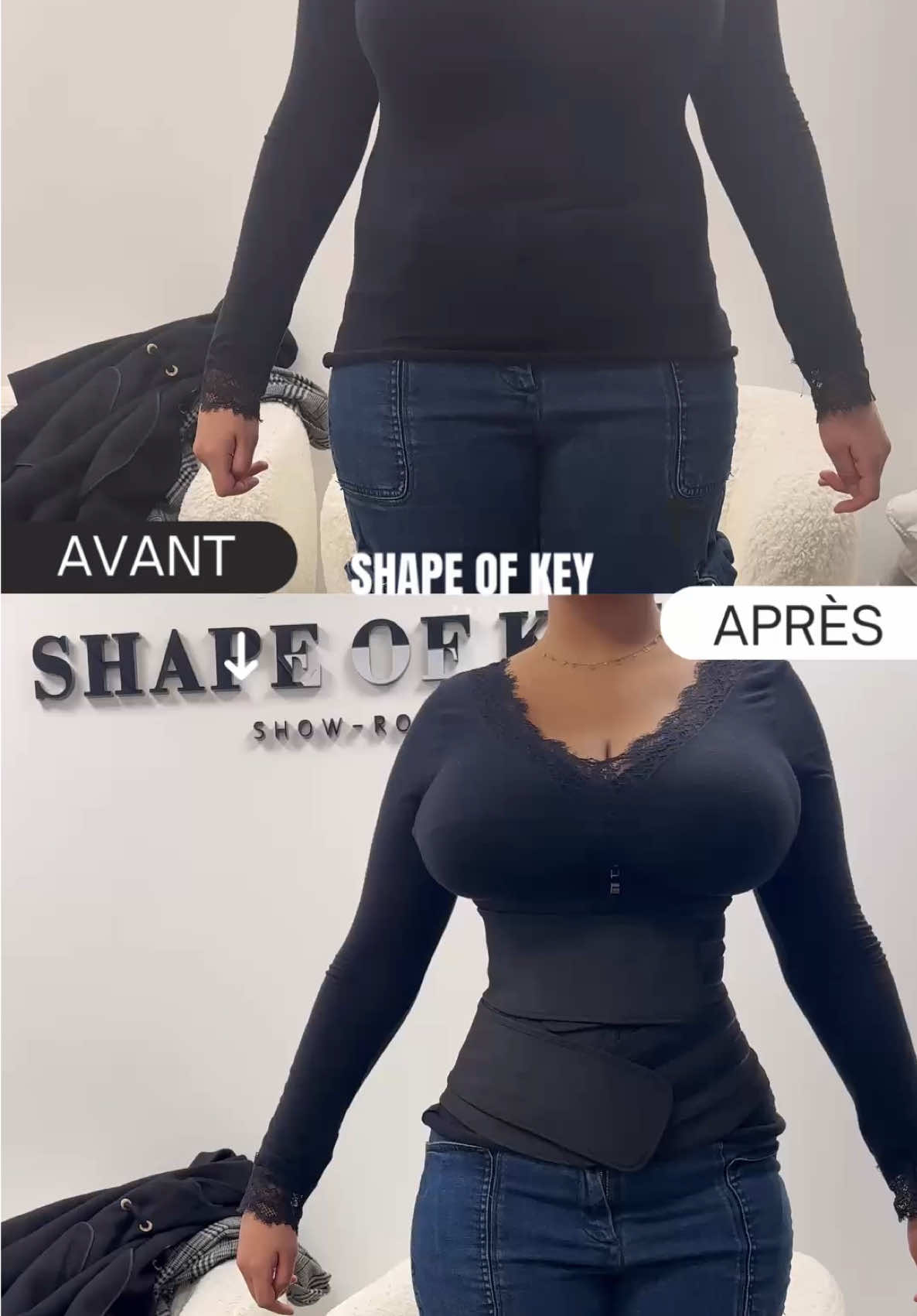 Une cliente est venue dans notre showroom avec une demande bien précise Après avoir analyse de ses besoins et sa silhouette, on lui a conseillé notre gaine Double Bands • Résultat ? Une silhouette sculptée et amincie en ciblant : ✔️ Le haut du ventre ✔️ Le tour de taille ✔️ Le bas du ventre ✔️ Les petits amas graisseux sur les côtés et le dos. La gaine parfaite pour un effet immédiat et sur le long terme ! 🔗 Dispo sur SHAPEOFKEY.COM  #ShapeOfKey #FitGirlStyle #StyleEtConfort #Amincissant #dubai #GaineMinceur  #gaine #pourtoi #SilhouetteSculptée #pertedepoids #fyp #pertedepoids 