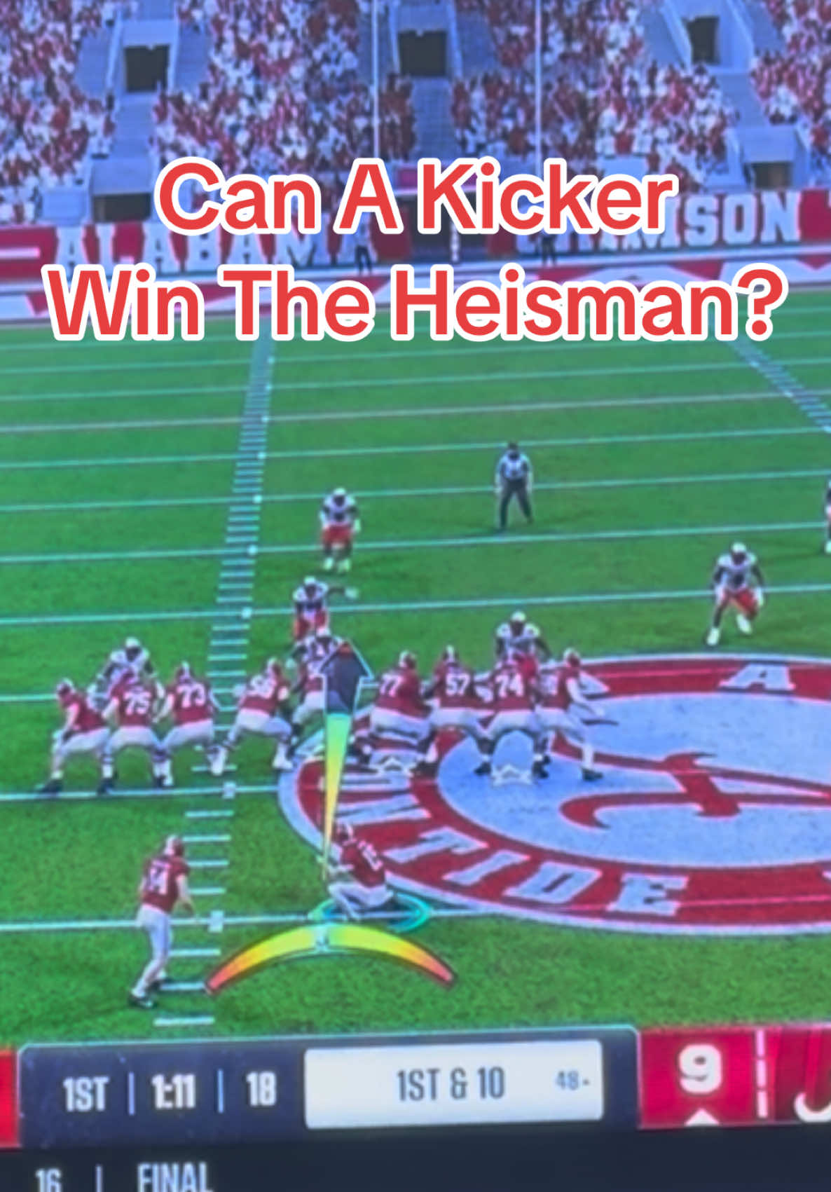 Can A Kicker Win The Heisman in NCAA 25 #ncaa25 #fyp