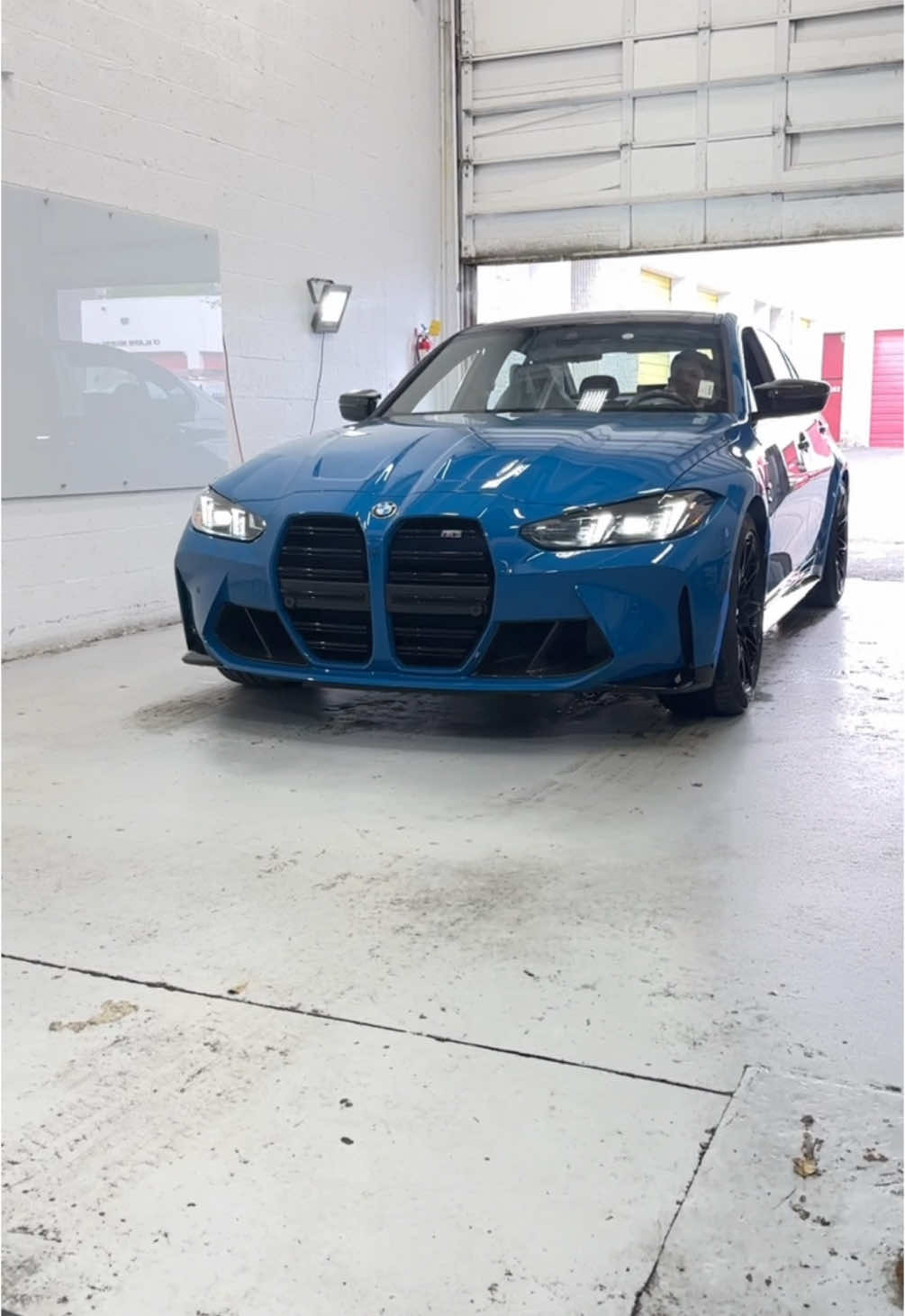 Laguna Seca Blue M3 unwrapped, disassembled and ready for a full body PPF #cardetailing #ppf #lagunasecablue #m3 #bmwm3 #cartok 