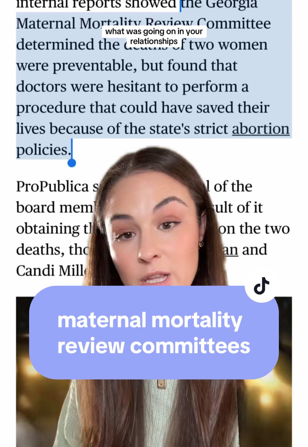 the maternal health data blackout is coming #maternalhealth #greenscreen #reproductiverights #repro #reproductivefreedom #pregnancy 