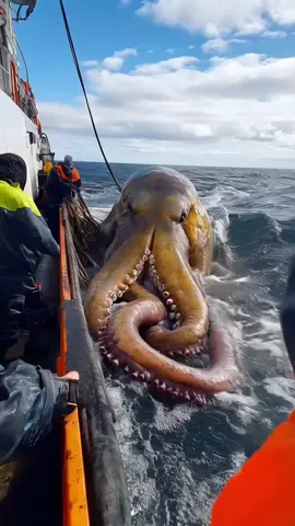 Real Giant Kraken Spotted Near Ship | Incredible Sea Encounter #Kraken #SeaMonster #RealFootage #GiantOctopus #SailorsEncounter #MythicalCreature #OceanMysteries #ai #aiarts