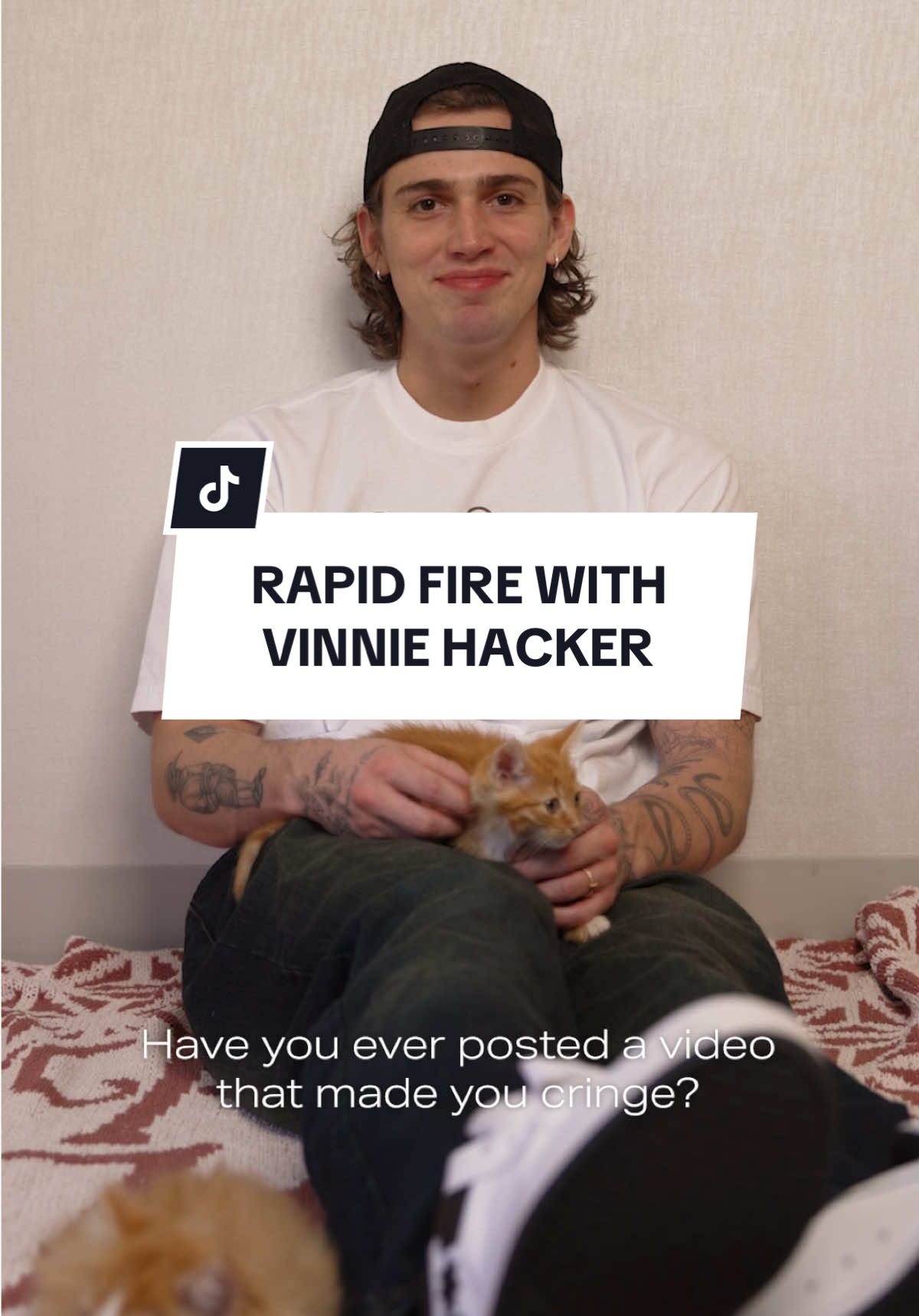 Get to know @Vinnie as he answers rapid fire questions with REVOLVE 🖤🐱 From why he started his clothing brand to his dating red flags, Vinnie shares all the deets you've been dying to know 🕺  #revolve #rapidfirequestions #rapidfire #vinniehacker #gettoknow #gettoknowme #questions #qna #interview #catsoftiktok #cat #kitten #kittensoftiktok 