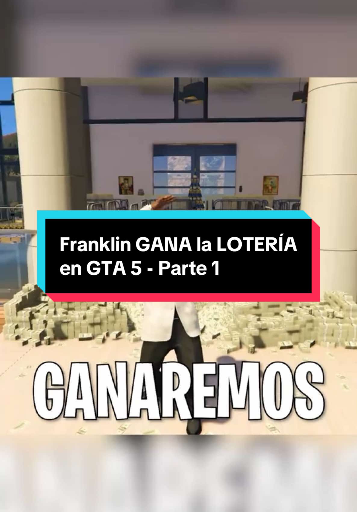 Parte 1 de  Franklin GANA la LOTERÍA en GTA 5 #gta5 #gtaviral #gtav #fyp #foryoupage #vistagamer