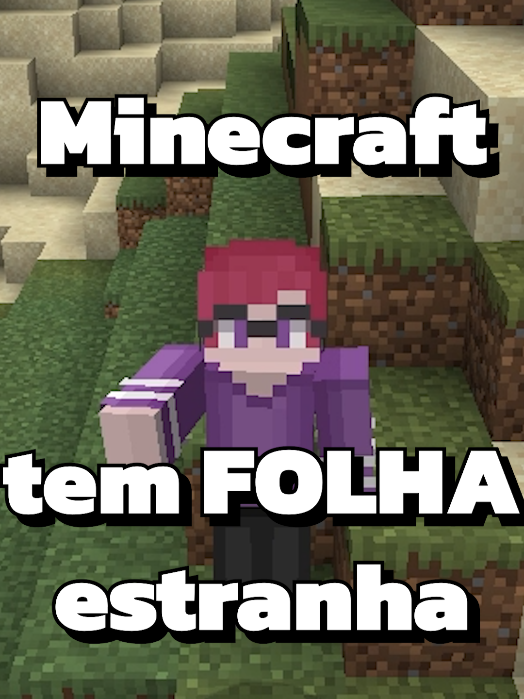 minecraft mas as FOLHA tão meio estranha #Minecraft #parati #fyp