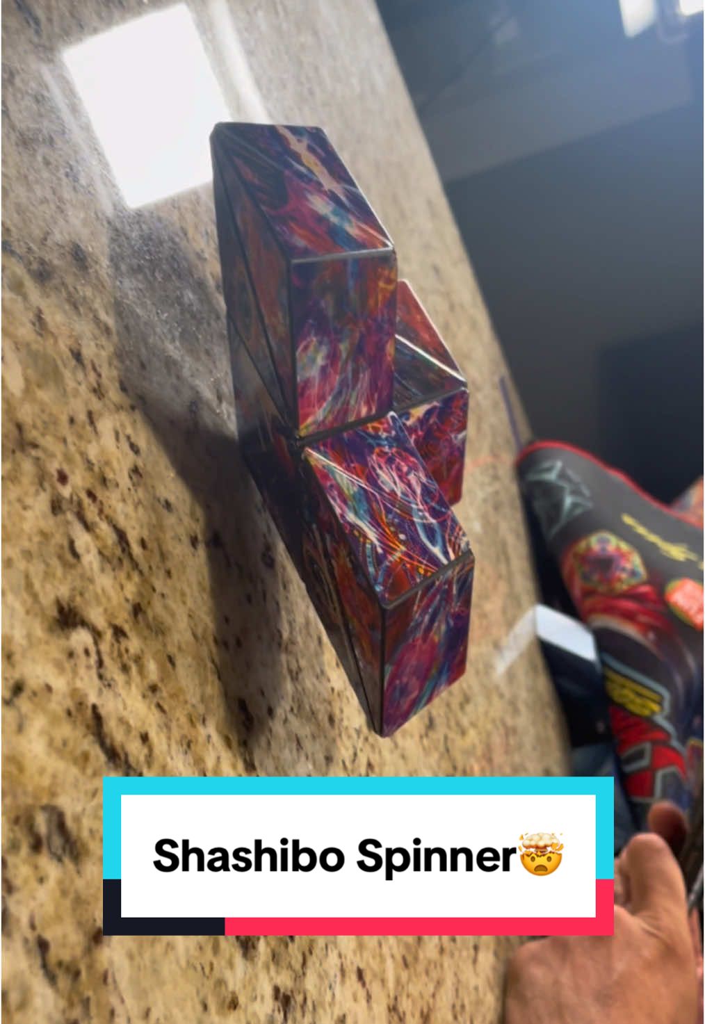 Watch what happens with this Shashibo spinner on the smooth countertop! Just to prove that these are made with quality and precision😁 I love all of the creative and unique things that you can do with this awesome fidget! #shashibo #shapeshiftingbox #collectandconnect #funinmotiontoys #fidgettoys #fidgetfun #spinner #uniquegifts #giftideas #stockingstuffers #toysforallages #TikTokShop #tiktokshopfind #trendingtoys #viralvideo #fyp #tiktokmademebuyit @FunInMotionToys 