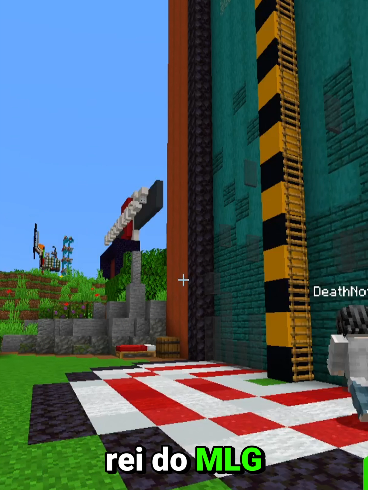 Rei do MLG no Minecraft - 01 #Minecraft #shorts #mlg  @deathnotex3