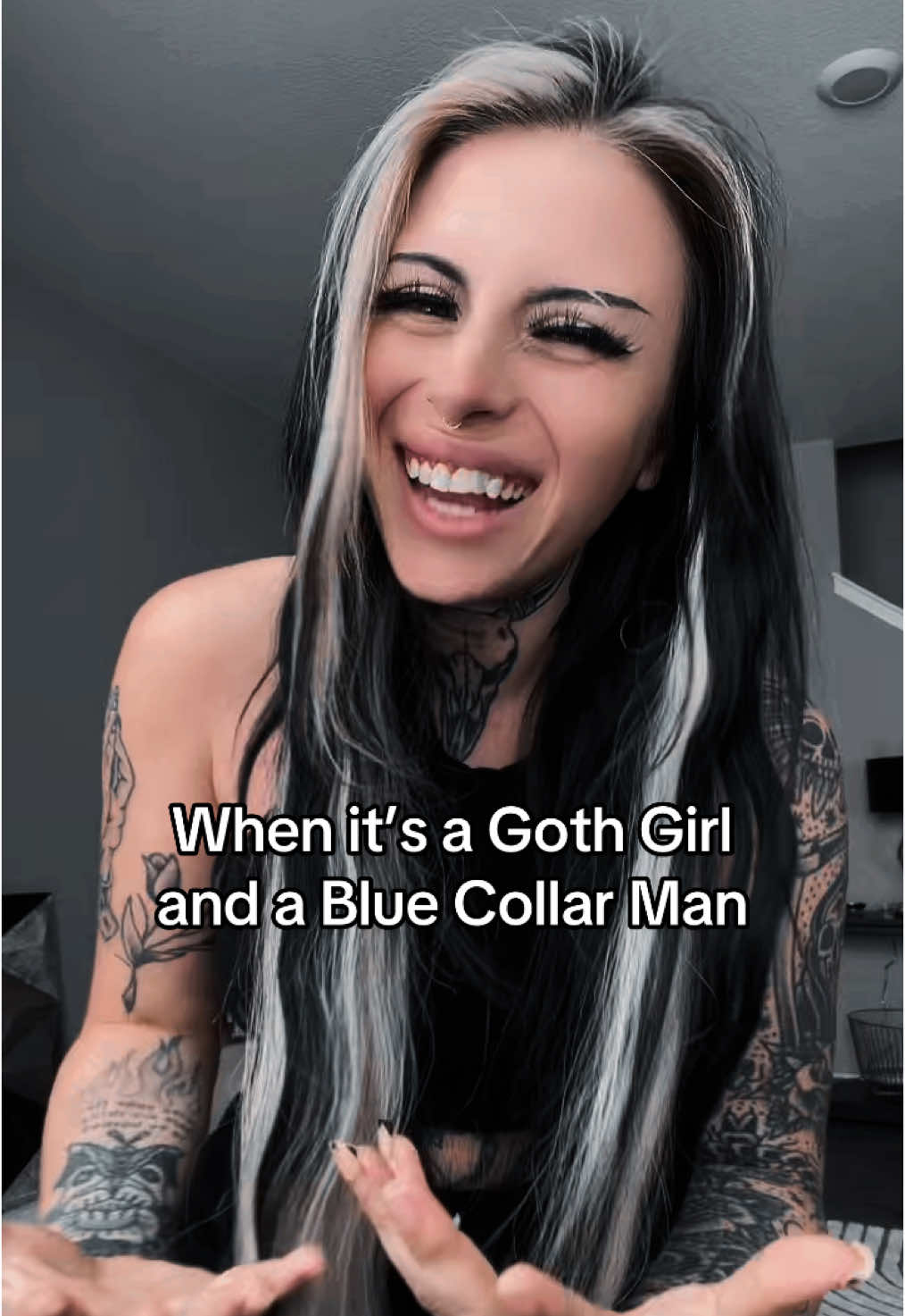 The only match that makes sense #bluecollar #gothgirl #Relationship #dating 