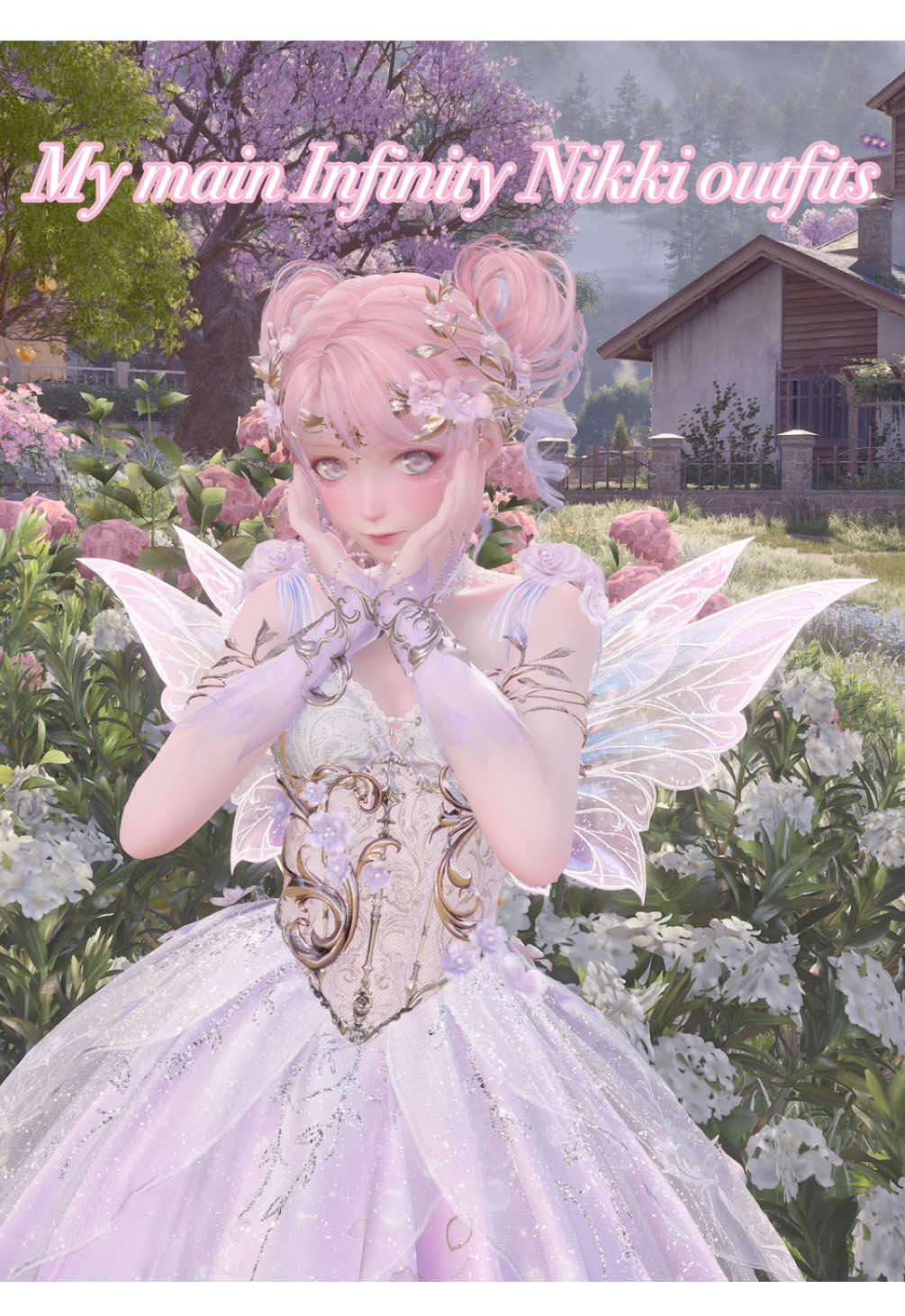 The first one is my main main I’m obsessed with her ✨ I’m excited for more releases so I can make new outfits!!  This isn’t my usual content but I’ve been really enjoying Infinity Nikki and making cute outfits so I wanted to share that with you guys 💕  #infinitynikki #nikki #gaming #dressup #anime 