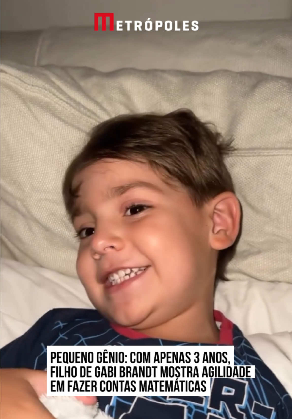 🧠🤓 A #influenciadora #GabiBrandt resolveu testar as habilidades em cálculos matemáticos do filho Henri, de apenas 3 anos. Em novo vídeo publicado nas #redes, Brandt pergunta uma sequência de somas ao garoto, que responde com agilidade, facilidade e muita fofura.  Em outros registros, a empresária já havia mostrado que o pequeno tem aprendido o alfabeto árabe, estados brasileiros, e a lista segue. #KwaiNotícias
