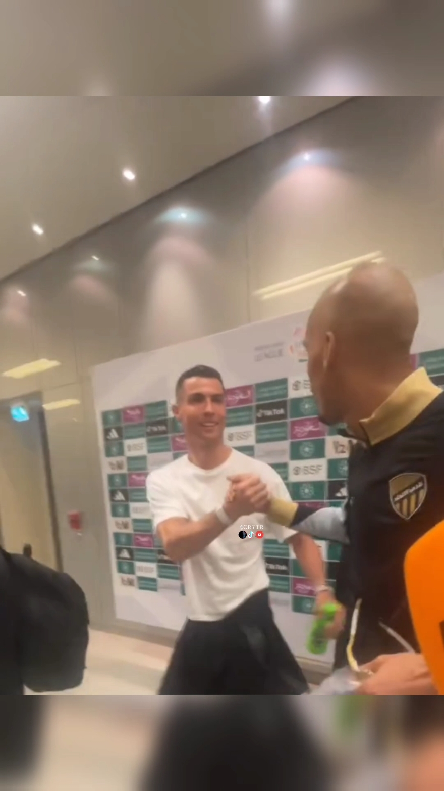 ❤ Cristiano Ronaldo and Fabinho after game Al-Ittihad vs Al nassr #CR7 #GOAT