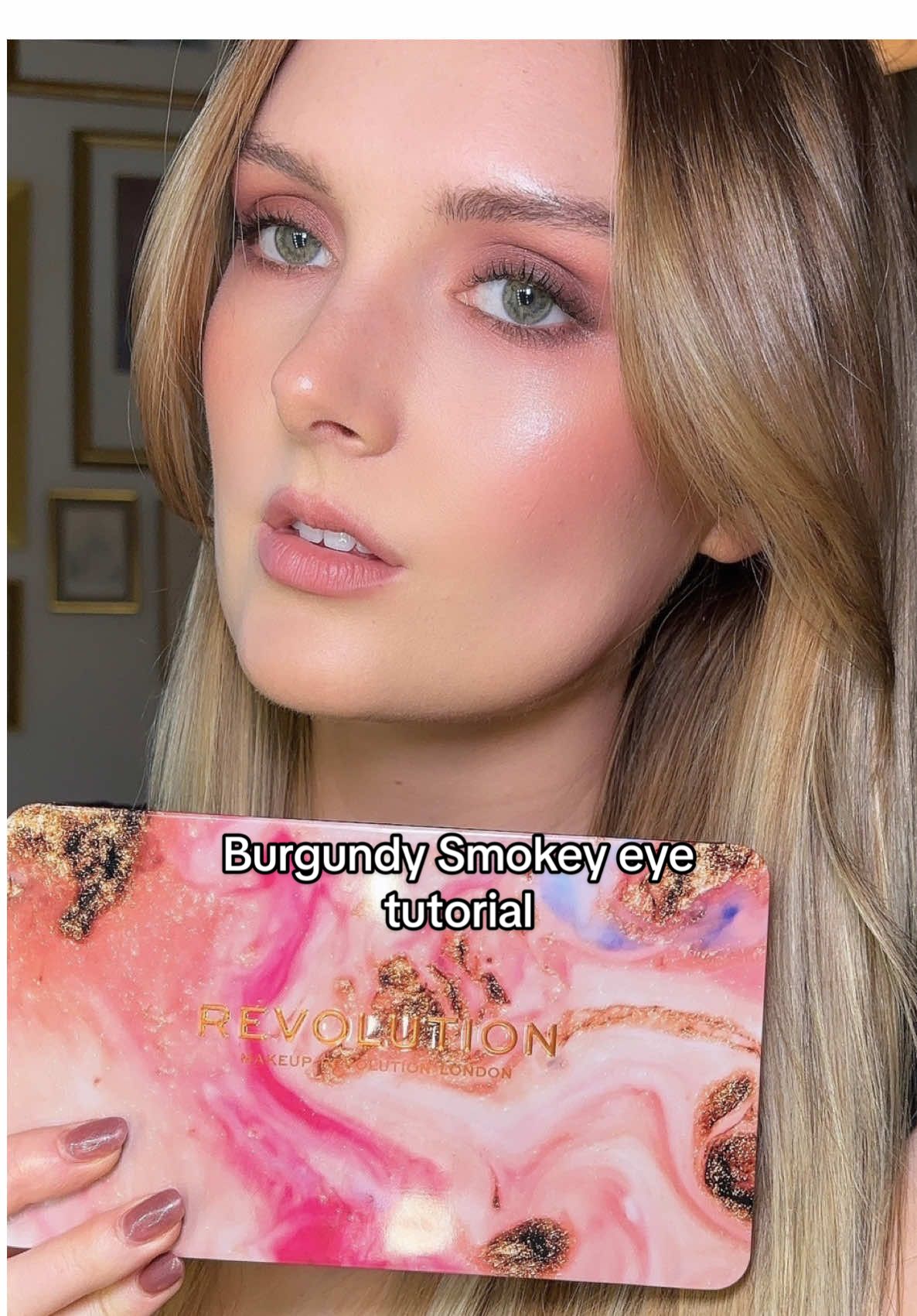 #ad Tutorial for this burgundy smokey eye makeup look using @Makeup Revolution products all linked on my LTK, available @target  https://liketk.it/4ZLs0 #revolutionbeautypartner #revolutionbeauty #targetpartner #target #ltk #smokeyeye #makeuptutorial #burgundymakeup 