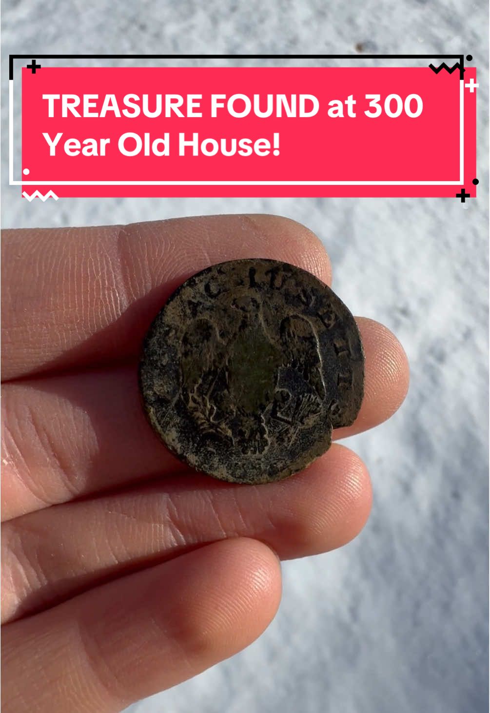Massachusetts state copper coins were equivalent to roughly 1/100th of a spanish milled dollar or a “piece of 8” as seen in pirate movies. They were issued in 1787 and 1788! Disclaimer: The pictured house is only an example of what the house would have looked like! #explore #treasurehunt #old #exploring #History #fyp #historical #antiques #treasure #treasurehunting #tiktok #explorepage #metaldetecting #adventure #wow #historytok 