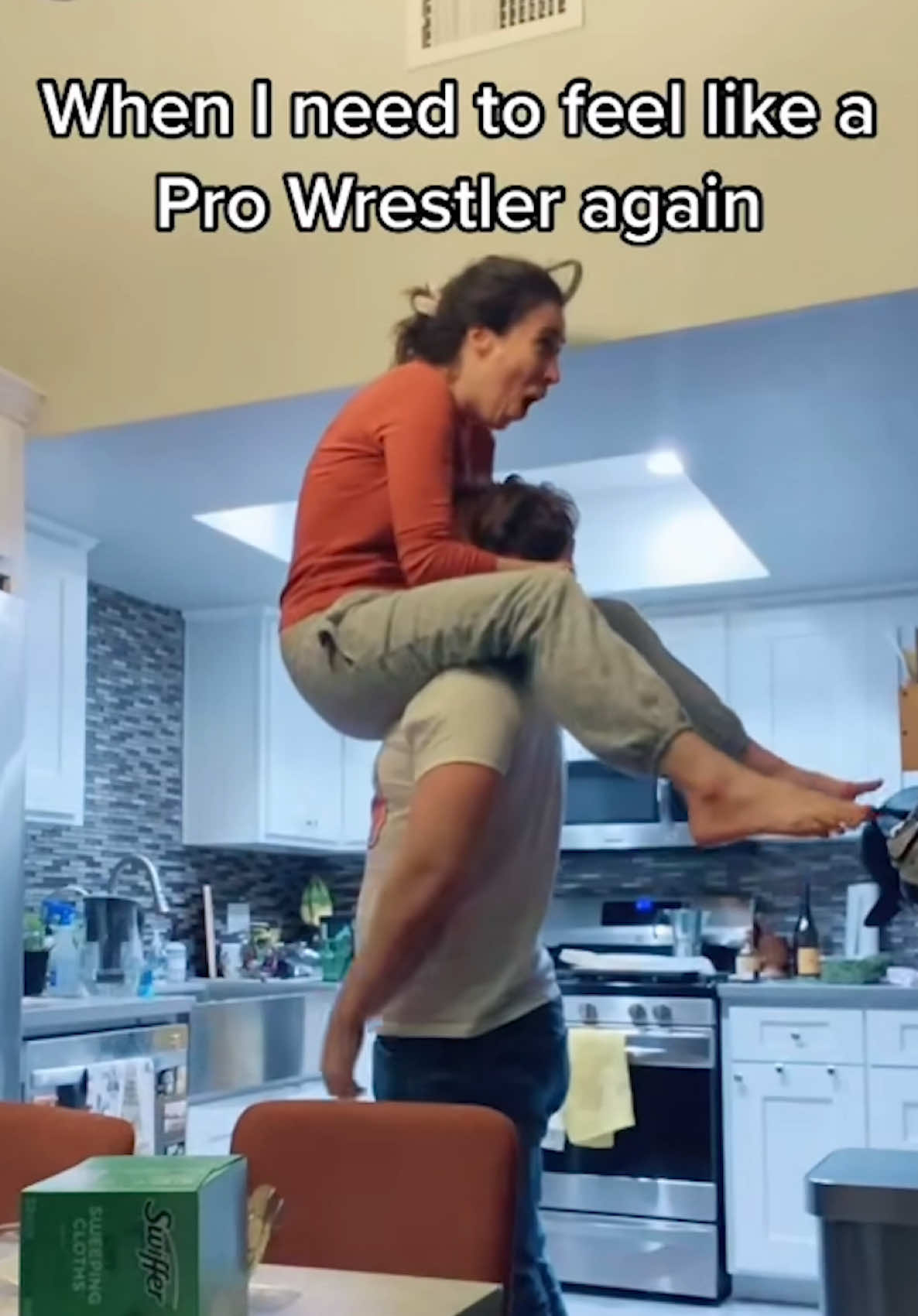 I still got it 💪🏻 #wrestling #WWE #aew #marriedlife 