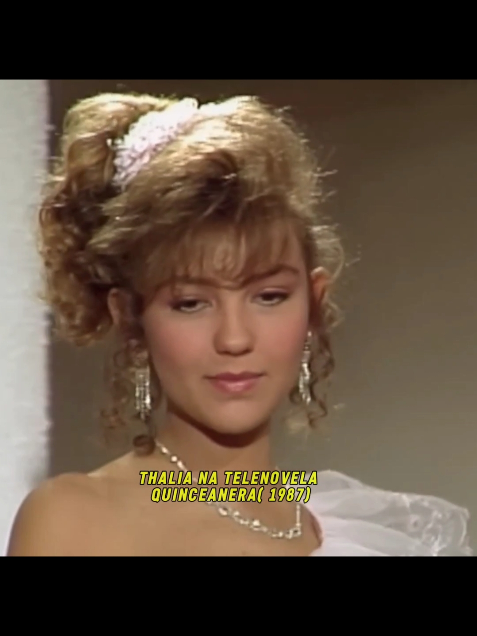 Thalia na Telenovela Quinceanera, 1987  #evolução #nostalgia #evolutionchallenge #thalia #telenovelas #novelasmexicanas 