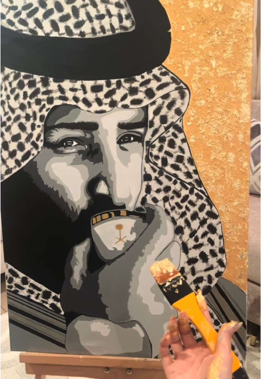 رسمتي لولي العهد الأمير محد بن سلمان   #capcut #بوب_ارت #محمد_بن_سلمان_فخرنا_وعزنا💚👑🇸🇦 #saudiarabia @alifaliffm #explore #unboxing #سوريا🇸🇾 #اكسبلورexplore ##popular #army #fypシ゚viralシ #مرسمي #saudiarabia 