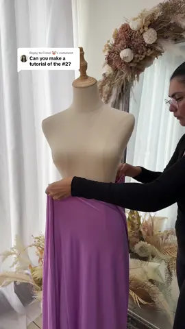 Replying to @Cimel 🤡 You asked, we delivered! Here’s the tutorial, babe! #howto #infinitydress 