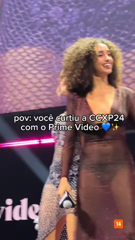 a #CCXP24 acabou mas em nossos corações ela fica pra sempre 💙 #primevideo #invencível #ccxp #umdiacomigo #fallout #theboys #genv #aneisdepoder #hazbinhotel #reacher