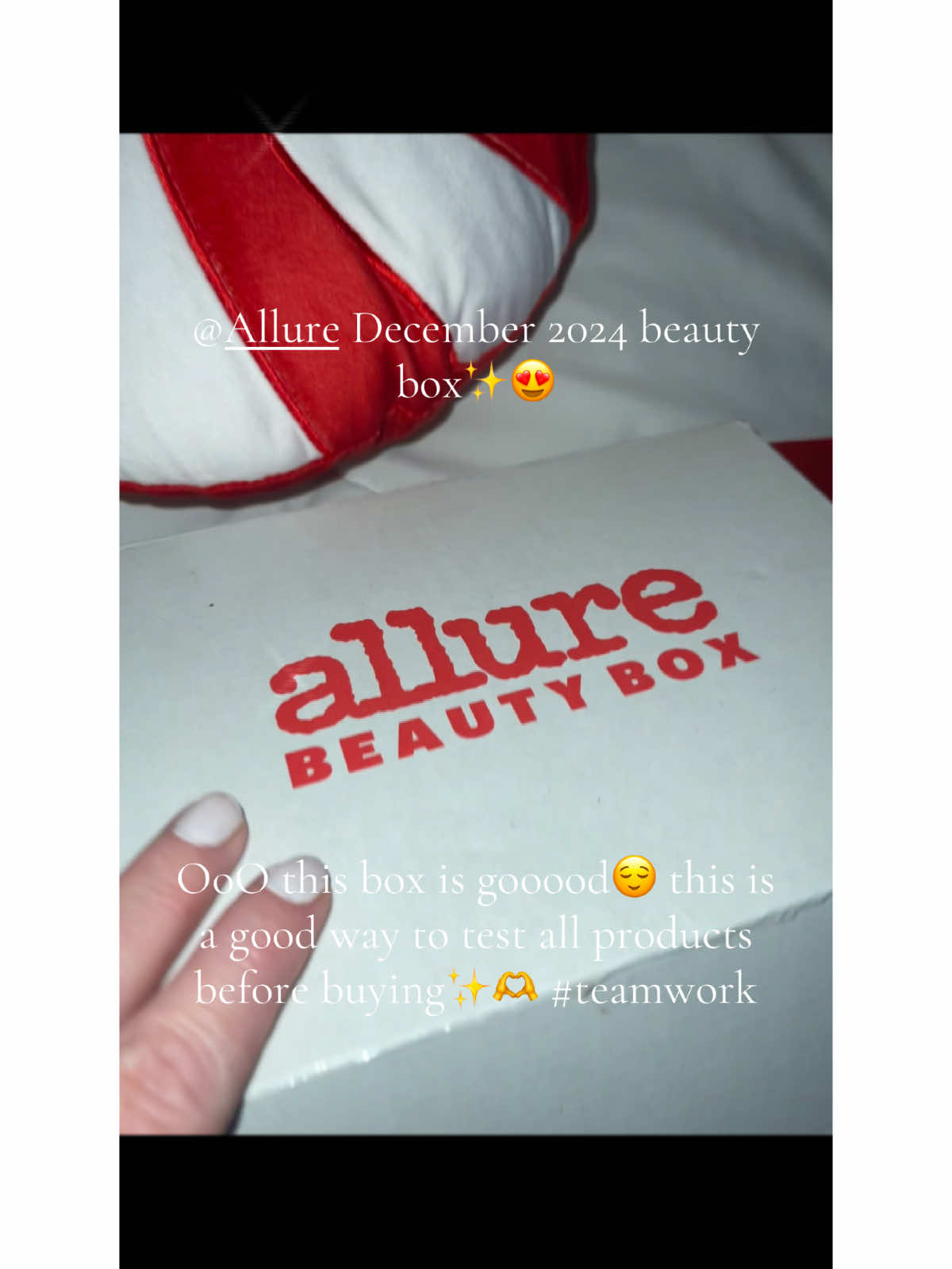 @Allure Demember beauty box 2024 i will def be using the hand gel! Ive never seen it before like that! My hands need it!  I always have gotten these to teat before i purchase, and surprisingly one or two things get added to my routine ✨ Like if you enjoy my videos 🤍I also pay for everything, #notanad thanks to everyone liking and following 🫶✨ #team #teamwork #teamworkmakesthedreamwork #allure #allurebeautybox #grownalchemist #tula #sephora #MomsofTikTok #momlife #momsanddaughters #skin #skincare #unboxingvideo #fyp #fypシ #momsoftiktok #pandora #beginner #roadto1k #roadto10k #trending #content #december 