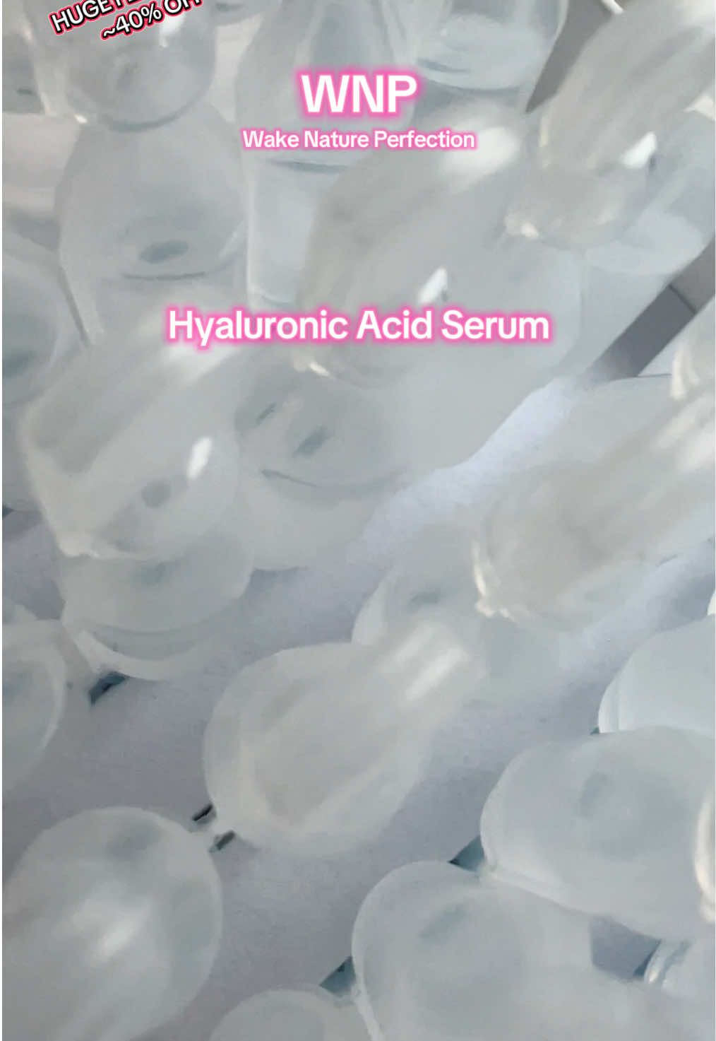 My sensitive skin LOVES this WNP hyaluronic acid serum!  The individual vials keep it sterile and I know when I go to use it its going to be perfect and fresh!  They look so sleek and cute too in their individual packs sitting on my countertop!  Such a good way to keep my skin plump without worrying about contamination or irritation!  #TikTokShop #hyaluronicacid #hyaluronicacidserum #WNP #wakenatureperfection #individual #clean #fresh #plump #glassskin #flashsale #hydratedskin #skincare #hydratation #serum #sensitiveskin #plumpskin 