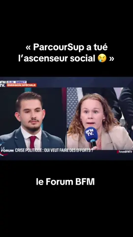 #CapCut « ParcourSup a tué l’ascenseur social 😢 » bravo encore à cette dame qui a encore une vérité.  #parcoursup #ecole #education #ascenseursocial #pourtoi #fyp #fyppp #france #educationnationale #budget #macron #bfm #actualité #pouvoirdachat #pourtoii #fyi #francais #espoir #emmanuelmacron #jeune #jeunesse #politique #rassemblementnational 