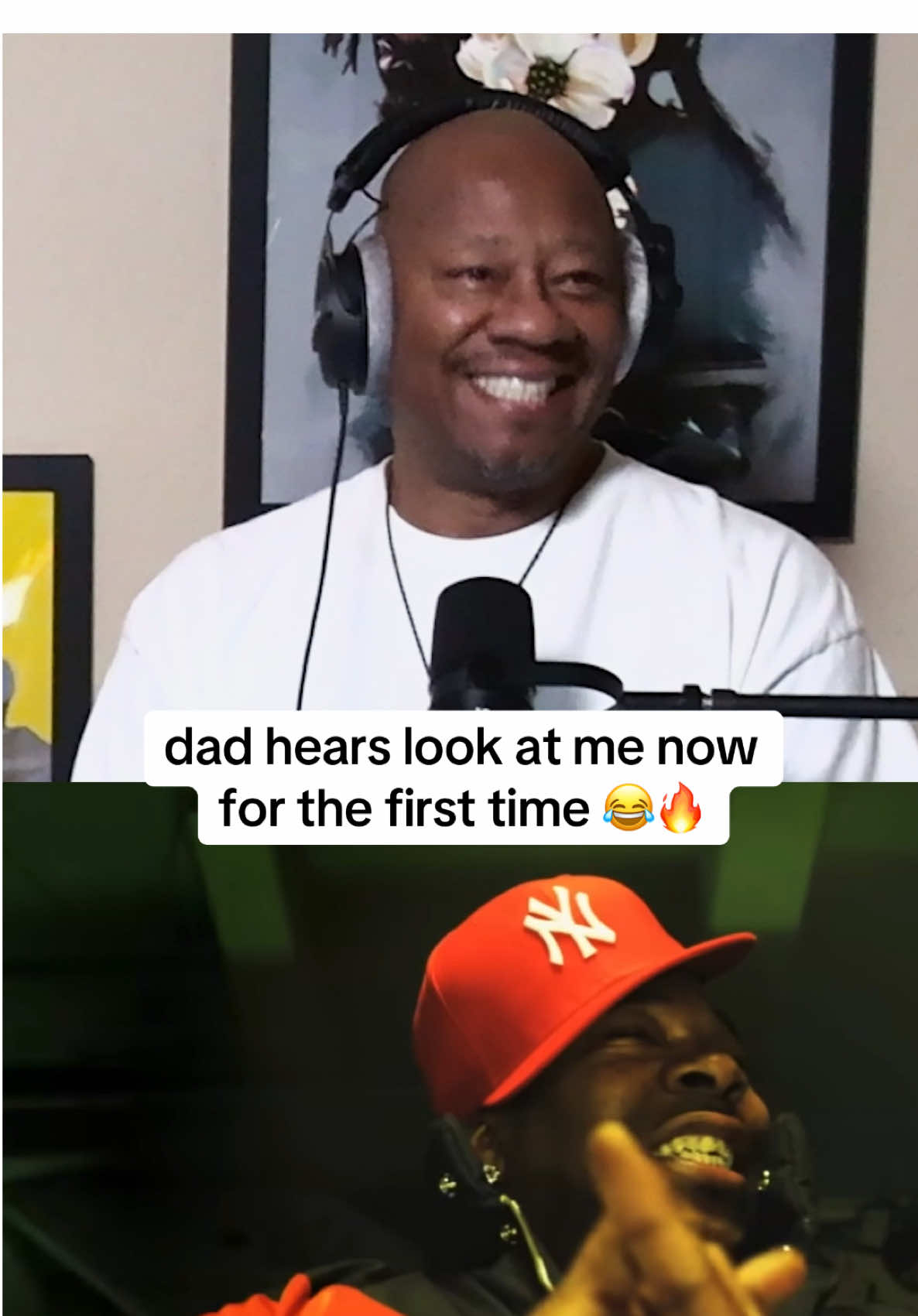 Dad hears Look At Me Now for the first time 👀🔥 #bridgingthegap #dadsoftiktok #dadreacts #chrisbrown #bustarhymes #lilwayne #lookatmenow 