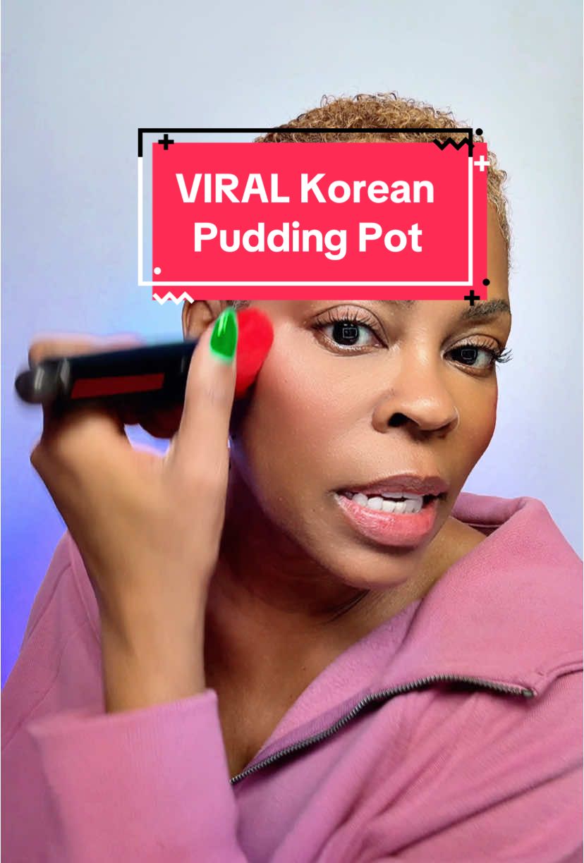 Viral Korean Pudding Pot - This is a beautiful - blurring, matte formula. GREAT for textured skin @fwee #fweemakeupreview #simplemakeuptutorial #fweeblurrypuddingpots #makeupover50