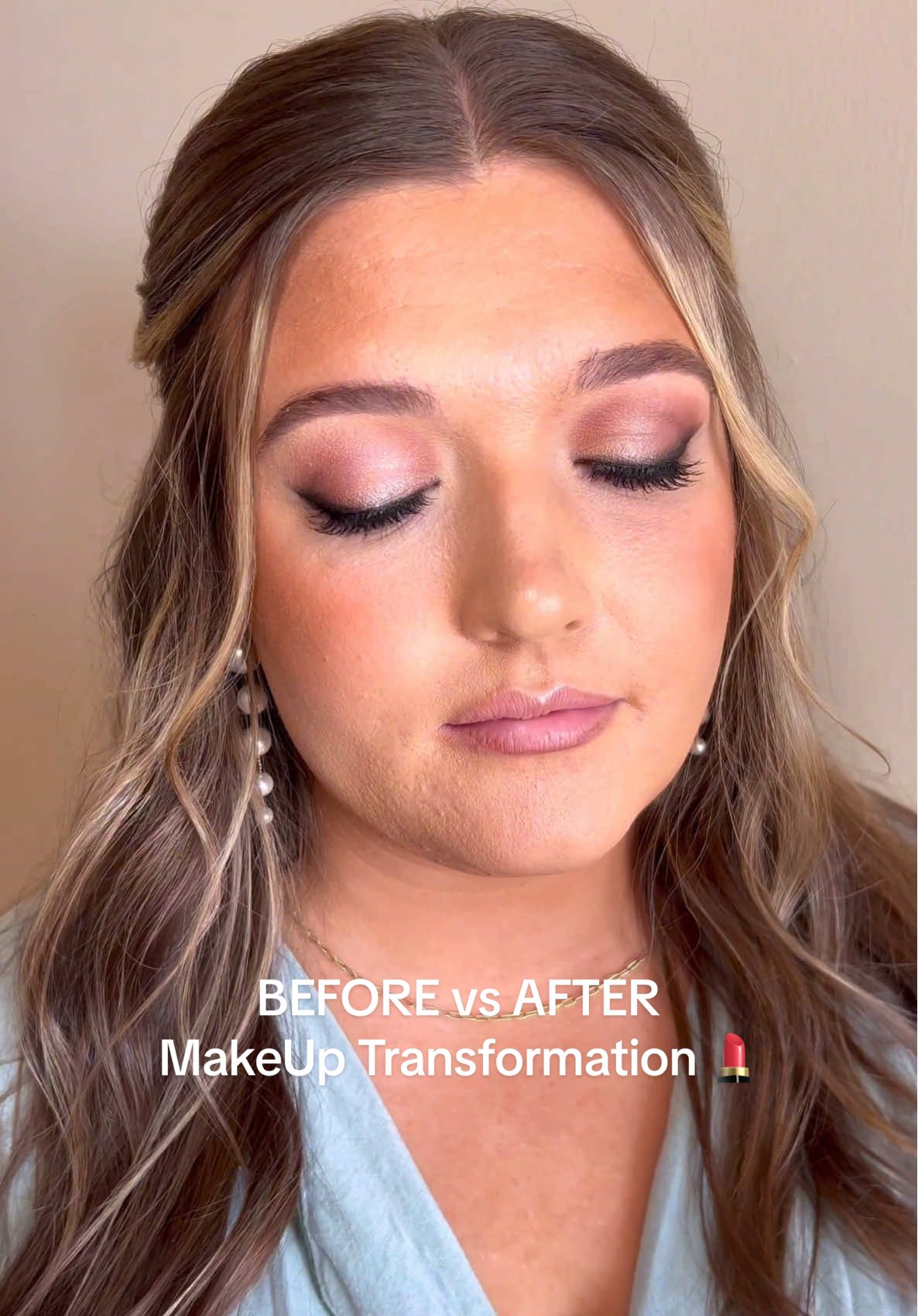 Soft glam and natural bridal beauty at its finest. Her flawless wedding day look was all about enhancing her natural glow💄 #BridalMakeup #WeddingDayGlam #MakeupTransformation #bride #bridetobe #makeuptips #bridalstylist #weddingmakeup #bridalmakeupartist #weddingstylist #weddingviral #makeup #NaturalGlow #BridalBeauty #WeddingGoals #SoftGlam