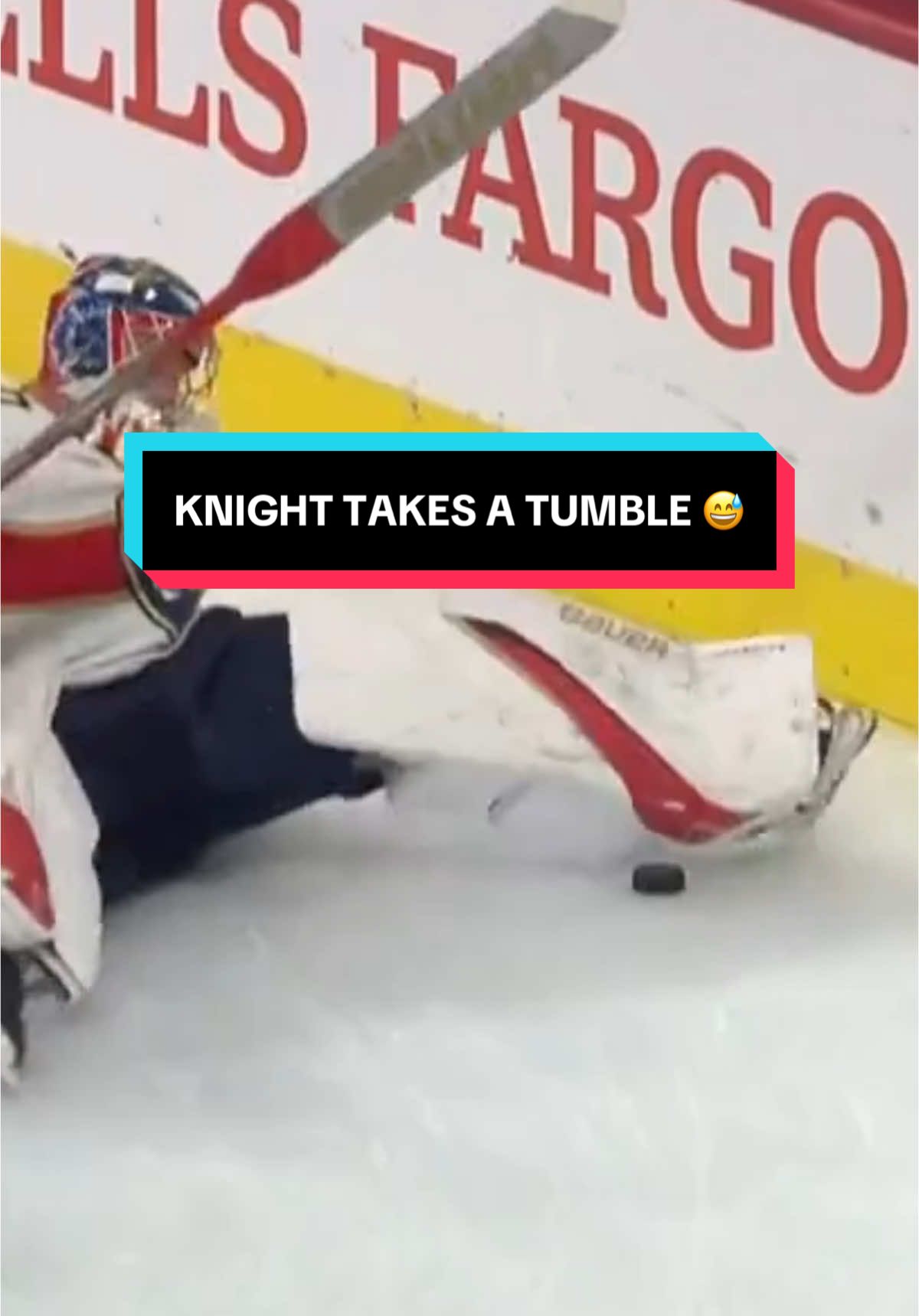 so silly #FloridaPanthers #SpencerKnight #NHL #hockey #goalie #blooper 