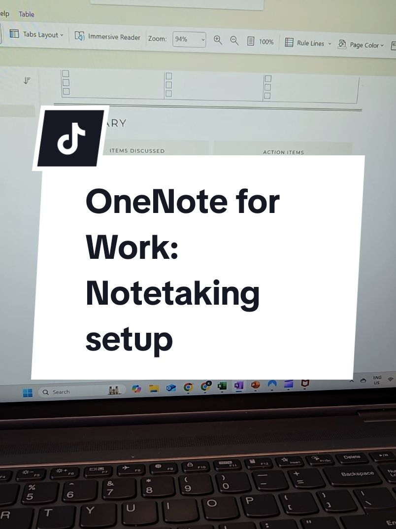 It's almost the end of the year!  For some it means you're busier than ever at work and for others, you find that you have a bit of time to reorganize yourself ✅️ In this video, I break down the two ways I use OneNote to help organize my notes.  1) Setting up my notes section for success 2) Following a note taking process that's the same How does your work productivity look this time of year?!  #onenote #workproductivity #meetingnotes #onenotetips #microsoft365