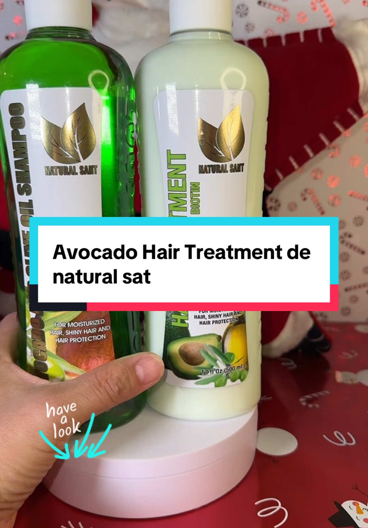 Natual sant Avocado Hair Treatment #TikTokShop #shampoo #avocado #olive #biotin #hair #tratamientosparaelcabello 