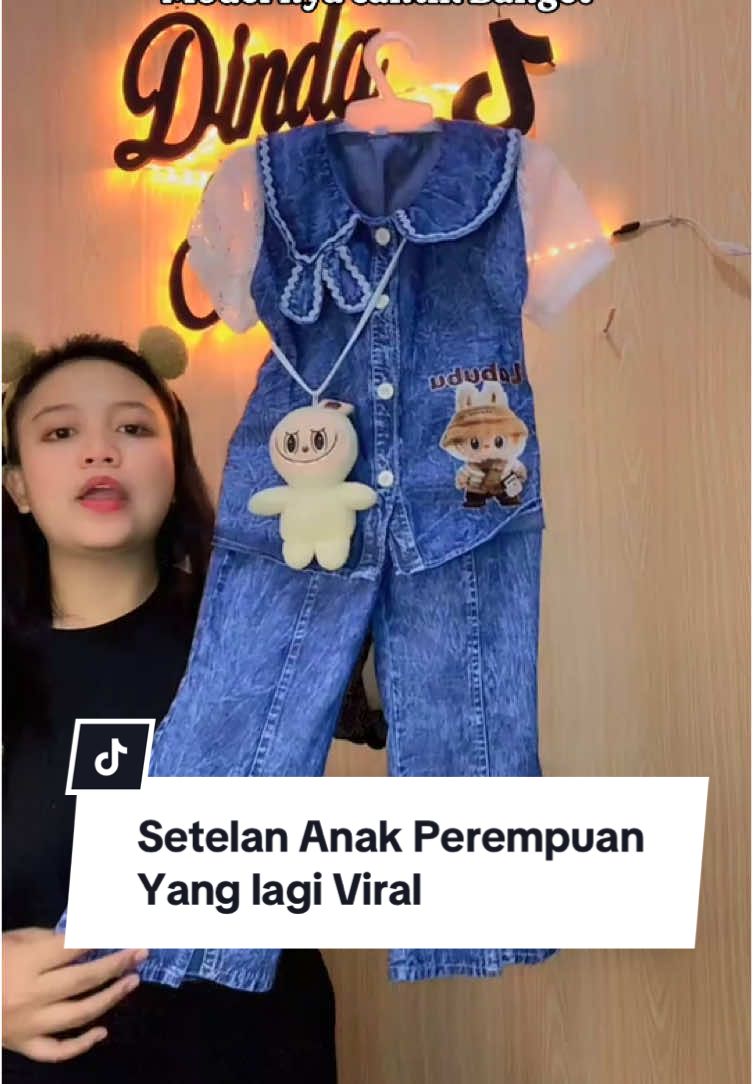 Setelan anak perempuan bahan full jeans mix brukat dapat tas juga kenapa harganya murah banget #setelananakperempuan #onesetanakperempuan #bajuanakperempuan 