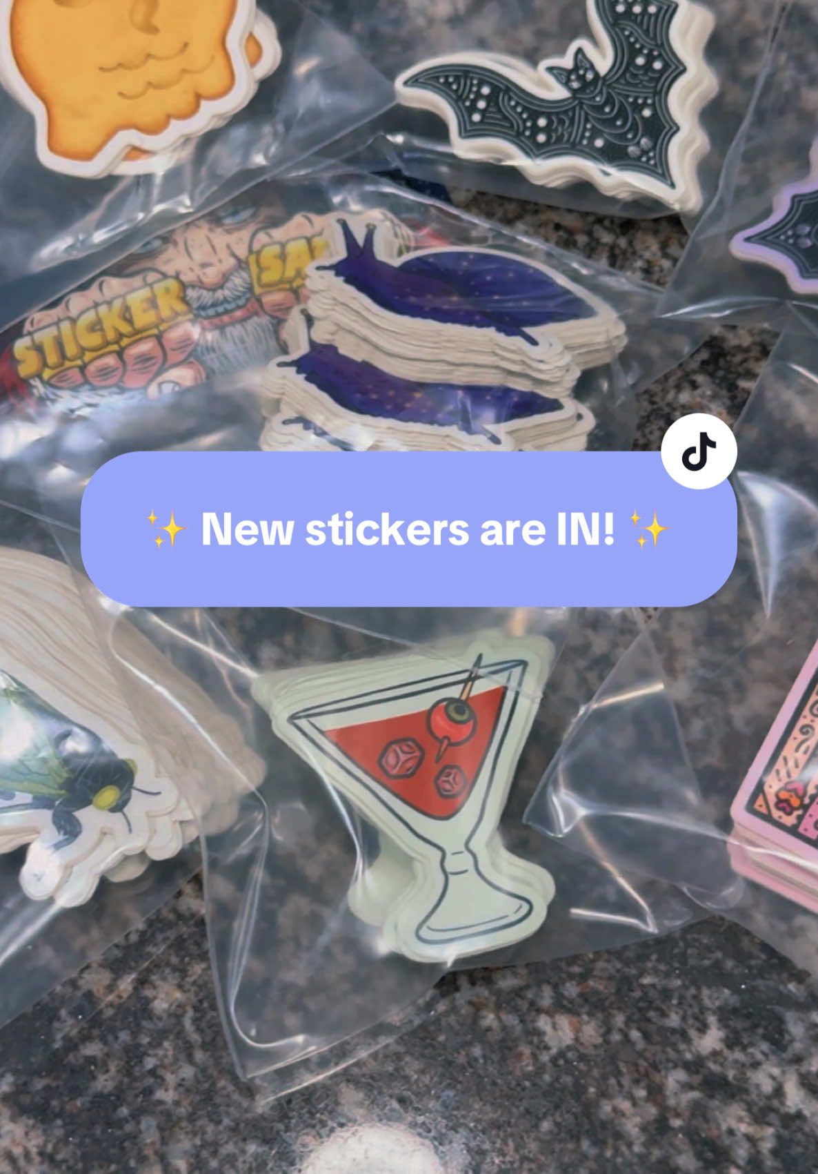 Can’t wait to drop all of these mew stickers!! Stay tuned 👀 and thanks for tbe top quality as always @StickerApp 🙌🏽 #stickers #bat #tarot #bugs #animalcrossing #snail #stickershop #newstuff #art #sticker