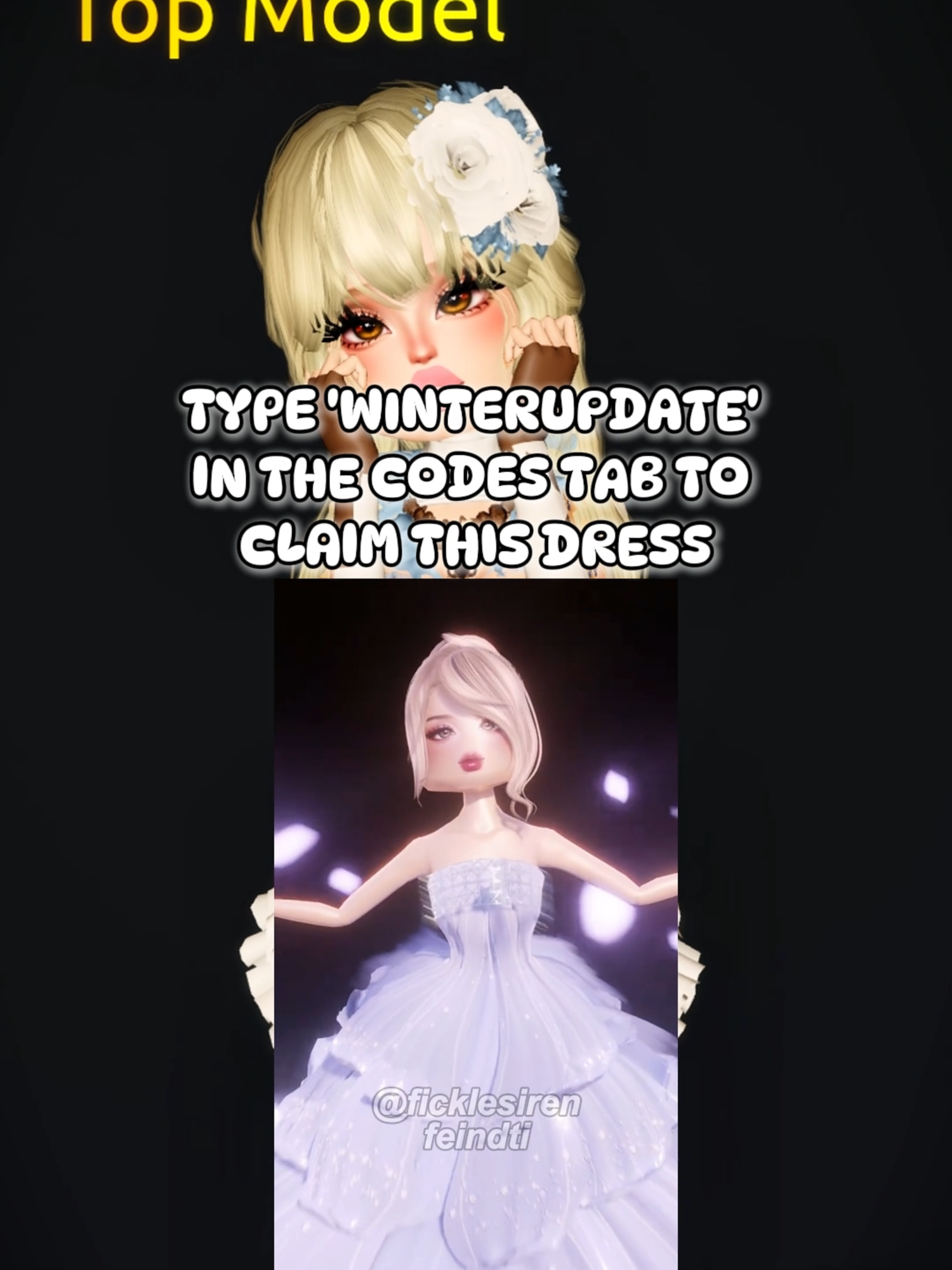 NEW CODE ITEM IN DRESS TO IMPRESS! ✿ ♡⁠ ✿ ♡⁠ ✿ ♡⁠ ✿ ♡⁠ ✿ ♡ Tags: #dti #dtiroblox #dtirobloxfyp #dtiupdate #dresstoimpress #dticodes #dtioutfits #dtifyp #dresstoimpressroblox #roblox #dresstoimpresstips #GenshinImpact #lumine #winterupdate #fyp #foryou #foryoupage #fashion