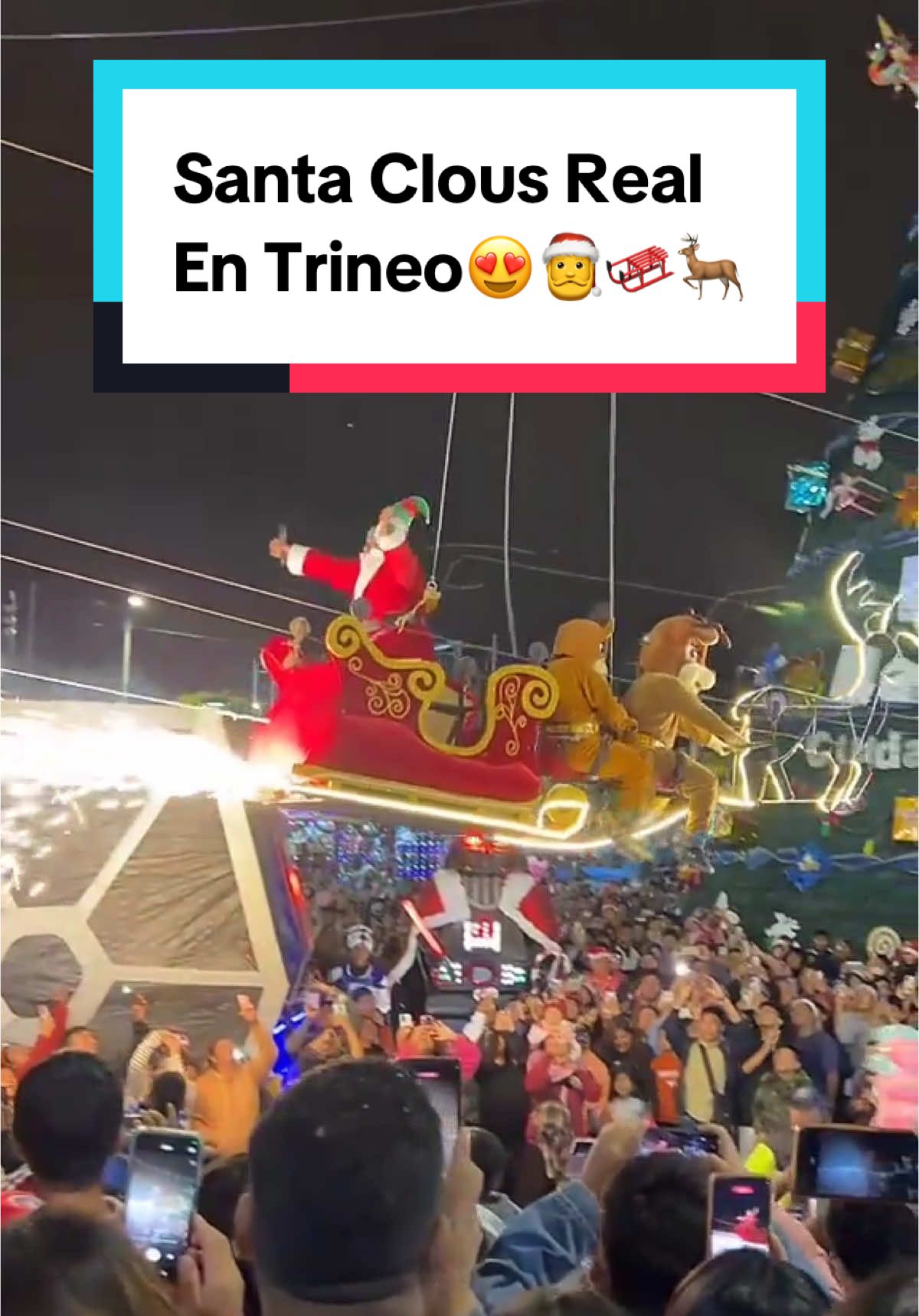 Felicitaciones 🥺❤️🛷🎅salio todo muy bonito  #papanoel #trineo #santaclaus #tacna_peru🇵🇪 #perusalen #feliznavidad #navidad  #LIVEhighlights #TikTokLIVE #LIVE 