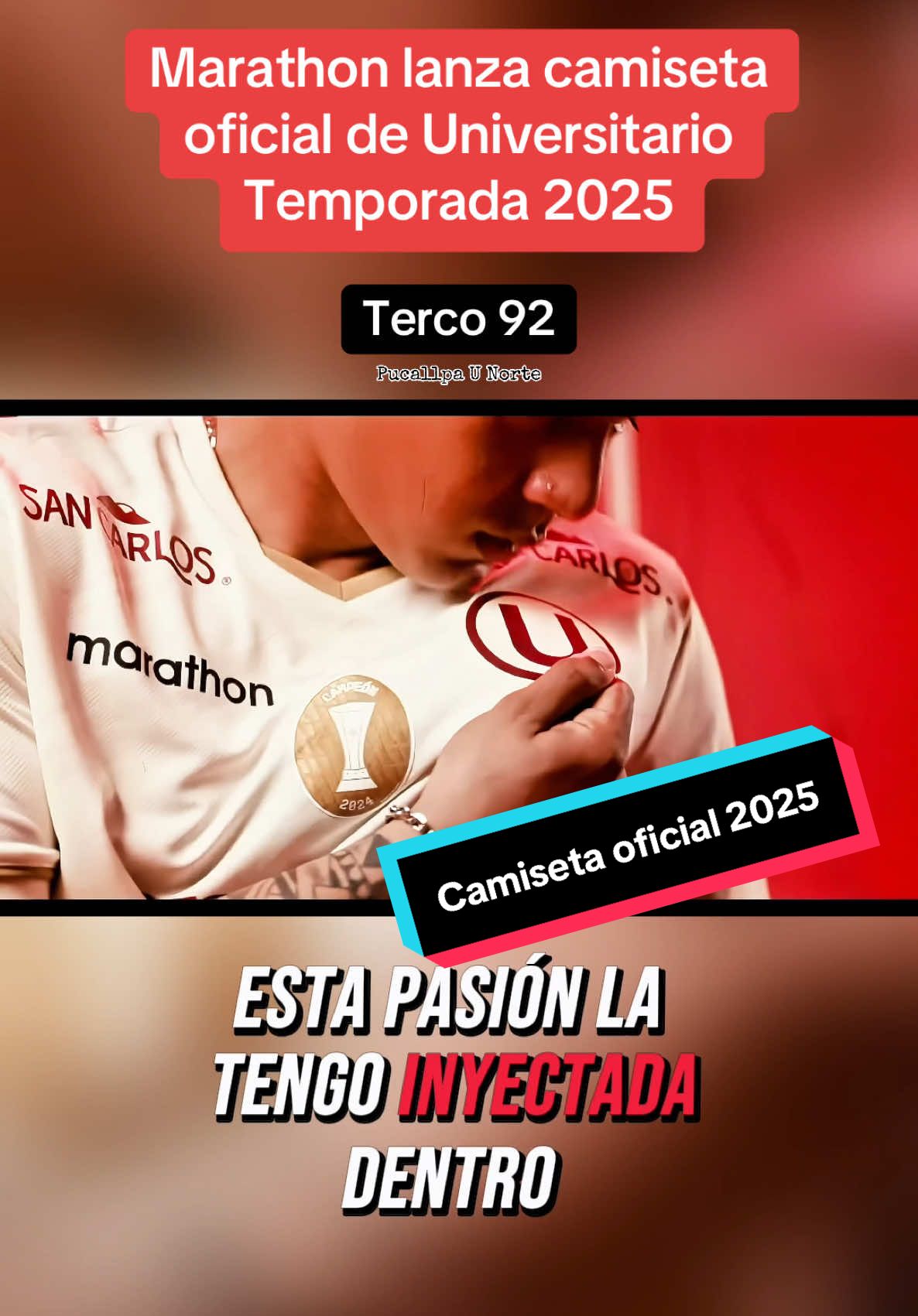 La nueva piel para este 2025 #pucallpaunorte #pucallpaunorte2012 #universitariodedeportes #contenido #hinchasdeuniversitario #merenguesolosirveganar #Universitario #camisetauniversitario #marathon #terco92 