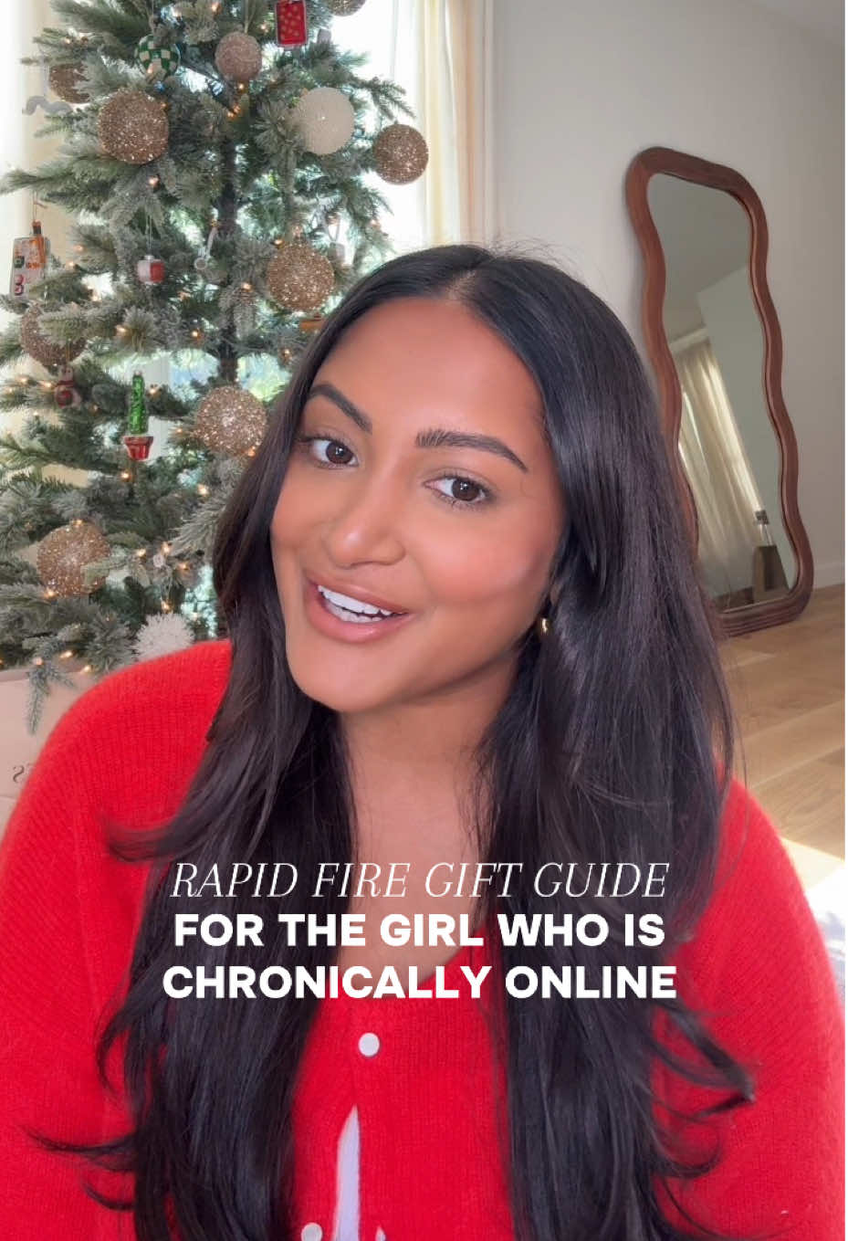 gift guide for the girl who is chronically online 🤭🤳✨🎄🤍 this year all of my gift guides are on the product tab on my LTK (same username as here)! 🎁 #holidaygiftguide #chronicallyonline #giftguide2024 #giftguideforher