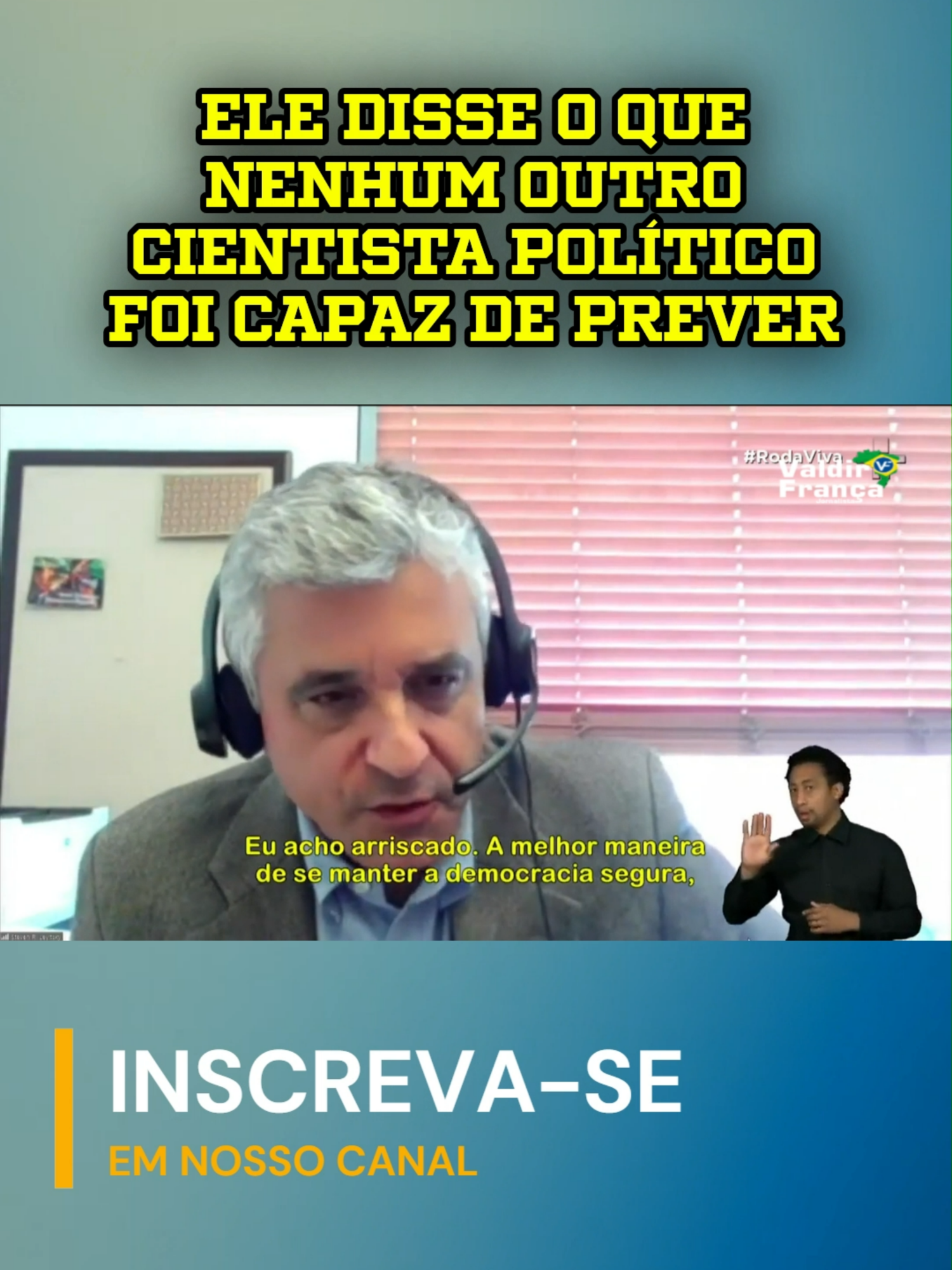 Ele demonstrou conhecer Bolsonaro melhor do que os próprios brasileiros#cientistapolitico#golpe#bolsonaro#rodaviva#tvcultura