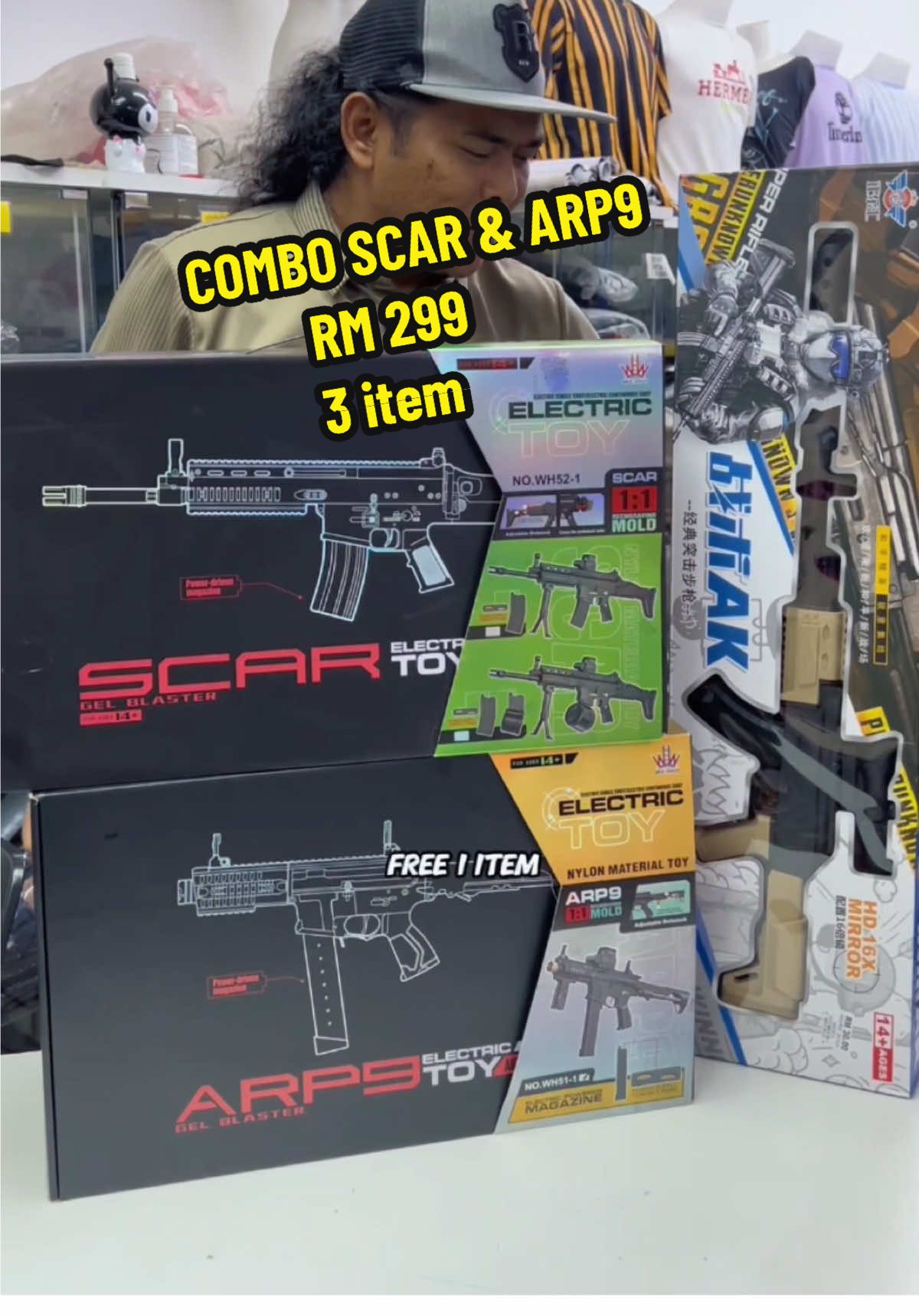 Ramai sngt suruh masukkan skali combo ni, kita layannnn 😋 #scar #scargelblaster #arp9 #arp9gelblaster #gelblaster #gelblastershop #gelblasterpadu #guntoys #gelblasterhobby #fyp #gelblasterterengganu #sparkhobbytoysfanspage 