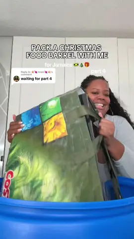 Replying to @💥💘 Imani💘💥 Part 4 - The way I was sweating as I packed up this barrel to ship to Jamaica.  😅Everything fit except for one thing…stay tuned to part 5 - the final video in this series. #j#jamaicatiktoks#sendingbarrelb#barrelpackingj#jamaicanbarrelc#caribbeantiktokb#barrelsj#jamaicantiktokj#jamaicashipping #s#shippingbarreltojamaicachristmasgiftideas #foodbarrel #packabarrel 