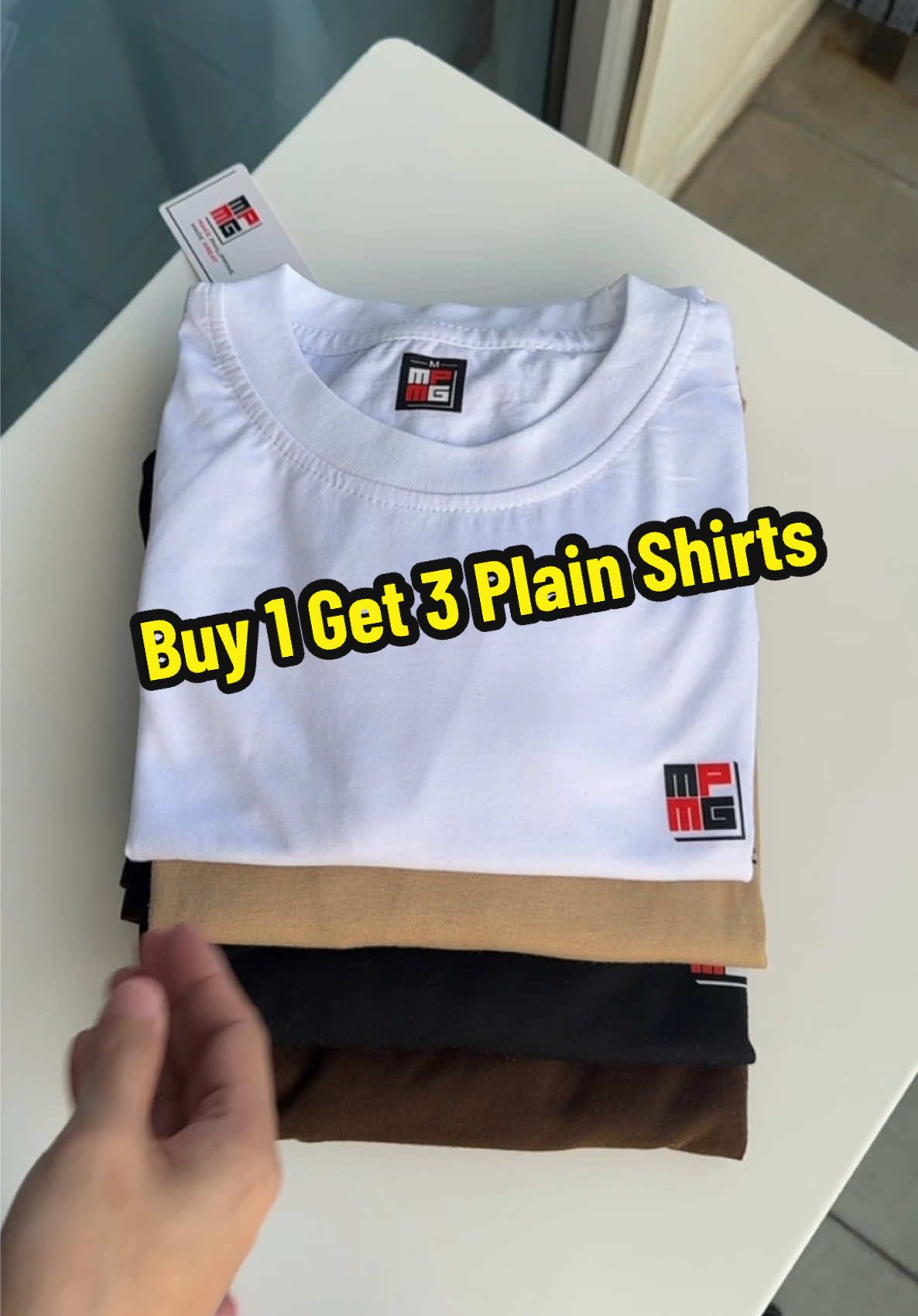 Buy 1 Get 3 Plain Shirts PROMO #fyp #plainshirt #shirtsformen #buy1get3promo #tfashion 