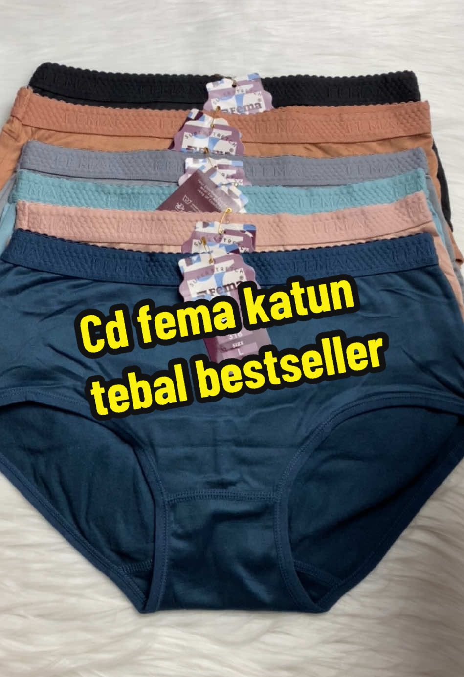 60 ribuan aja dapat 1/2 lusin fema katun tebal ✅😍