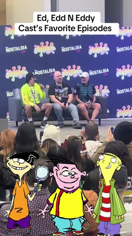 The cast of Ed, Edd N Eddy, Sam Vincent, Tony Sampson, and Matt Hill reunite at Nostalgia Con Houston for the first time ever. They reminisce their favorite episodes. Fan favorites like Dawn of the Eds, Ed having a pebble in his shoe, and holiday specials.  #ededdneddy #cartoonnetwork #ededdneddychallenge #voiceactors #nostalgia #90skids #tonysampson #samvincent #matthill #nostalgiacontx2024 #nostalgiacon #comiccons #mychildhood 