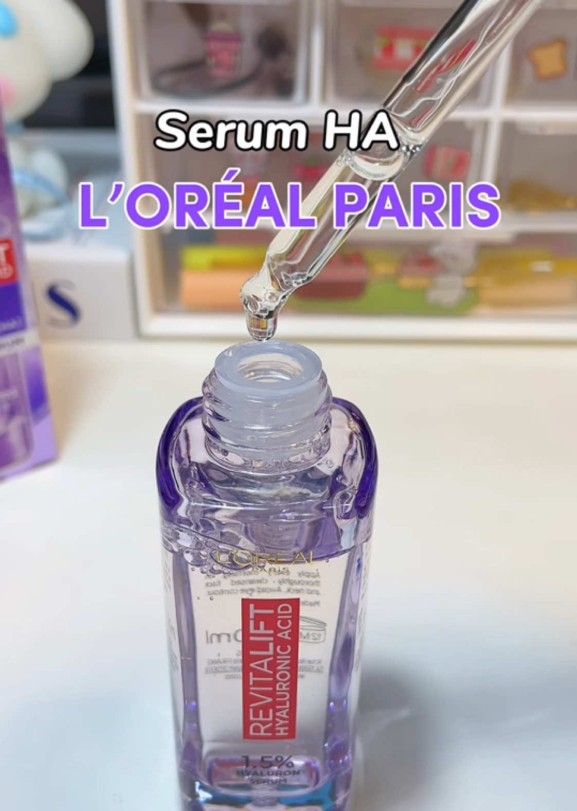 Serum HA L’oréal Paris #lorealparis #serumha #loreal #huynieunbox #skincareroutine #foryou #xh 