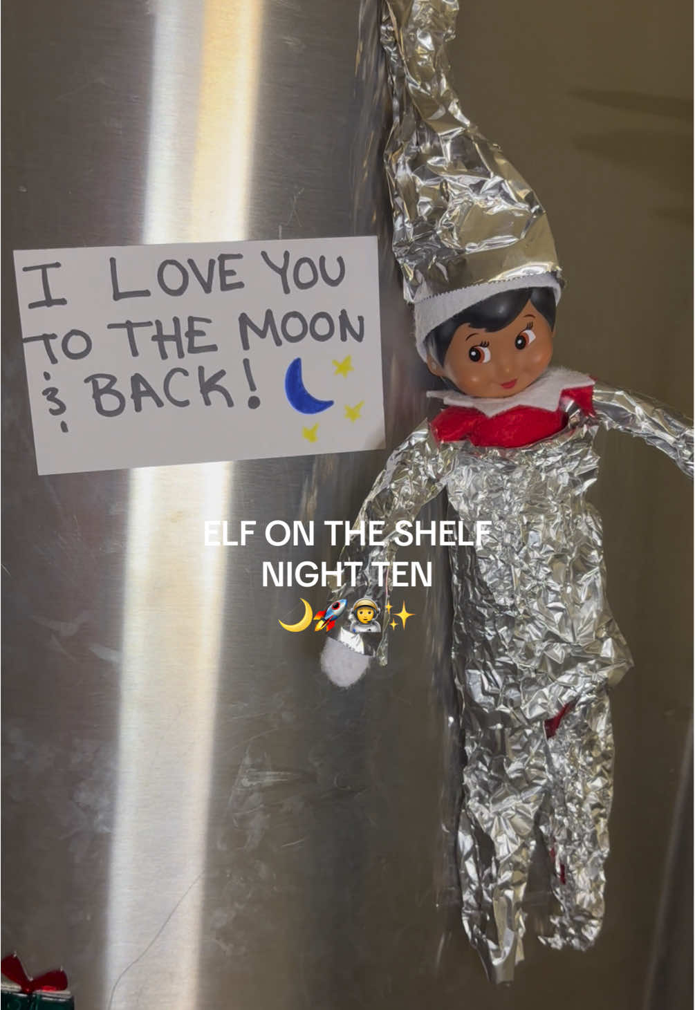 This one is so cute 🥹🌙🚀🧑‍🚀 #elfontheshelf #elfontheshelfideas #25daysofchristmas 