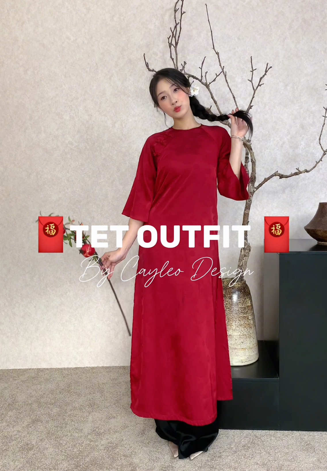 🧧 Tết ơi tết à #cayleodesign #aodaithietke #aodai #xuhuongtiktok #fyp #aodaitet #xhtiktok 