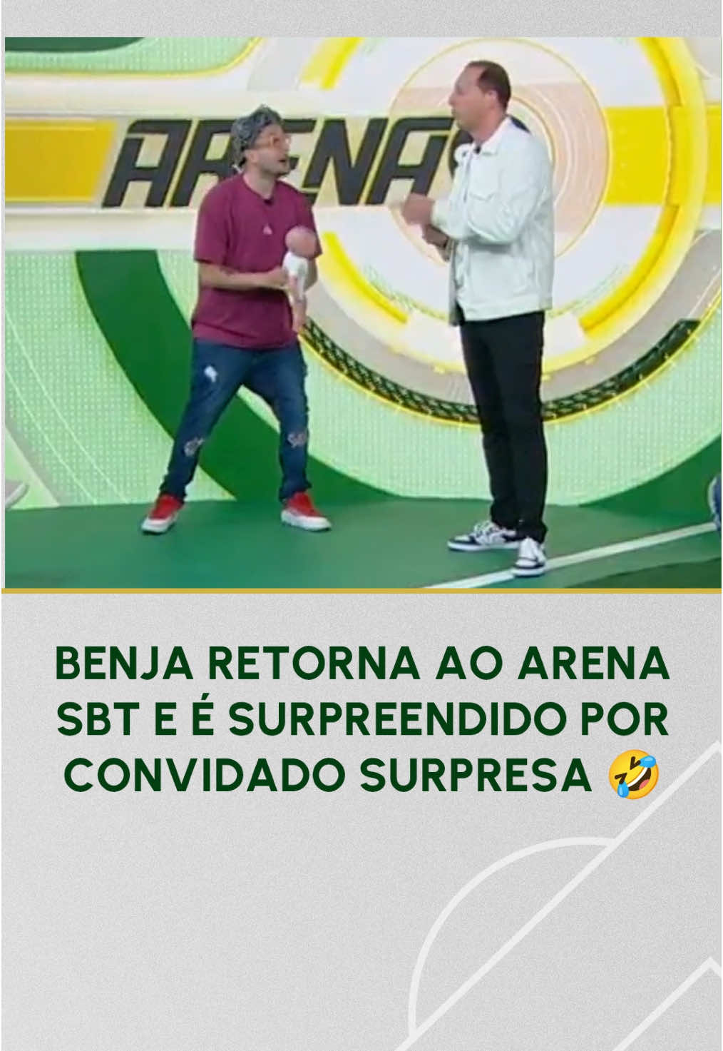 “OCÊ É CRAQUE” 😂🤣 Se liga que resenha foi a abertura do #ArenaSBT com a volta do @benjaminbackoficial 📺 #SBTSports 