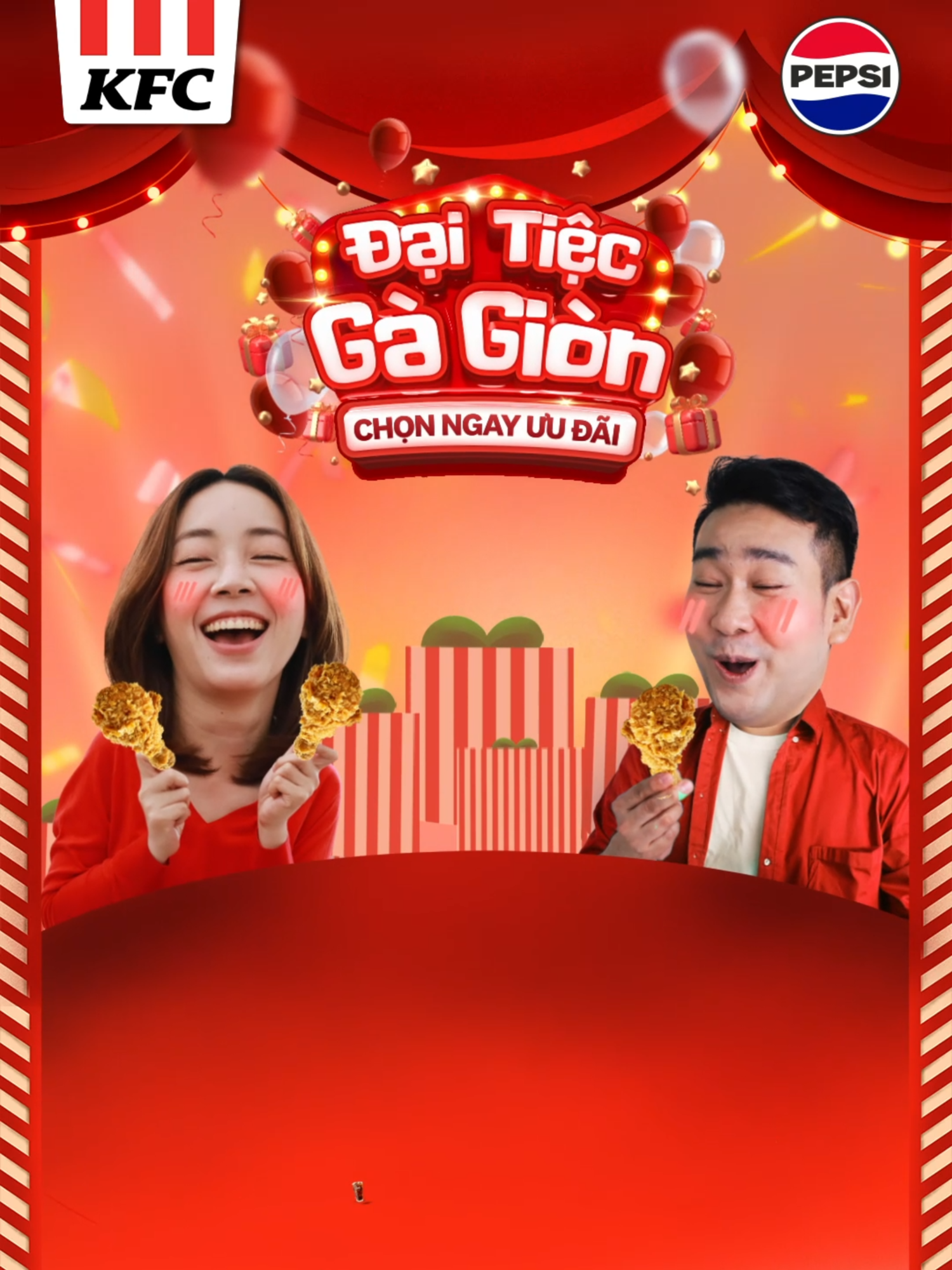 ĐÃ THÈM GÀ, PHẢI LÀ KFC! 🎄 Mùa lễ hội gõ cửa, khơi gợi cảm xúc THÈM: thèm vị gà giòn rụm, thèm chuyện trò rôm rả, thèm không khí rộn ràng, thèm làm sao cho thỏa? Đến KFC rinh ngay combo Lễ hội cho thỏa cơn thèm! 🌟 Chương trình diễn ra từ ngày 06/12/2024 đến hết ngày 05/01/2025 #KFC #KFCVietnam #ThemGa #ThemKFC