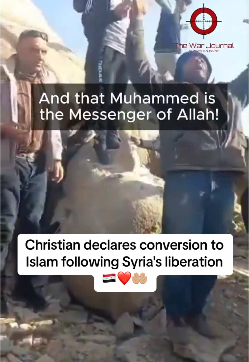 Christian declares conversion to Islam following Syria's liberation🇸🇾🤲🏼❤️ #syria #islam 