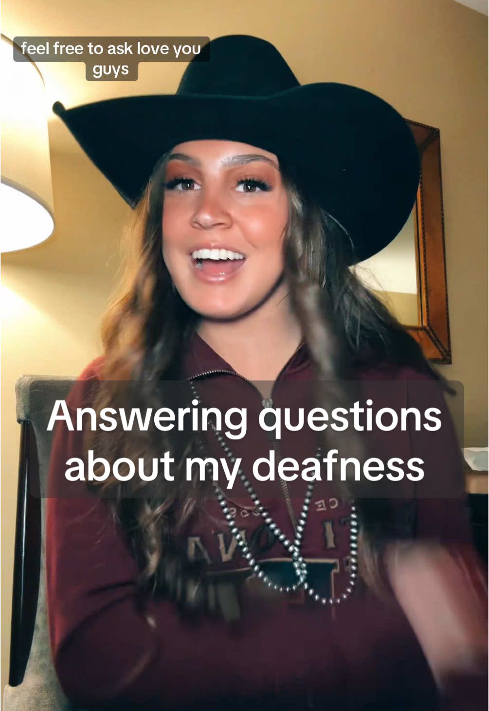 Answering questions about my deafness #nfr #westernfashion #nfrfashion #deaf #deafcommunity #deafawareness #deaftiktok #cochlear #cochlearimplant 