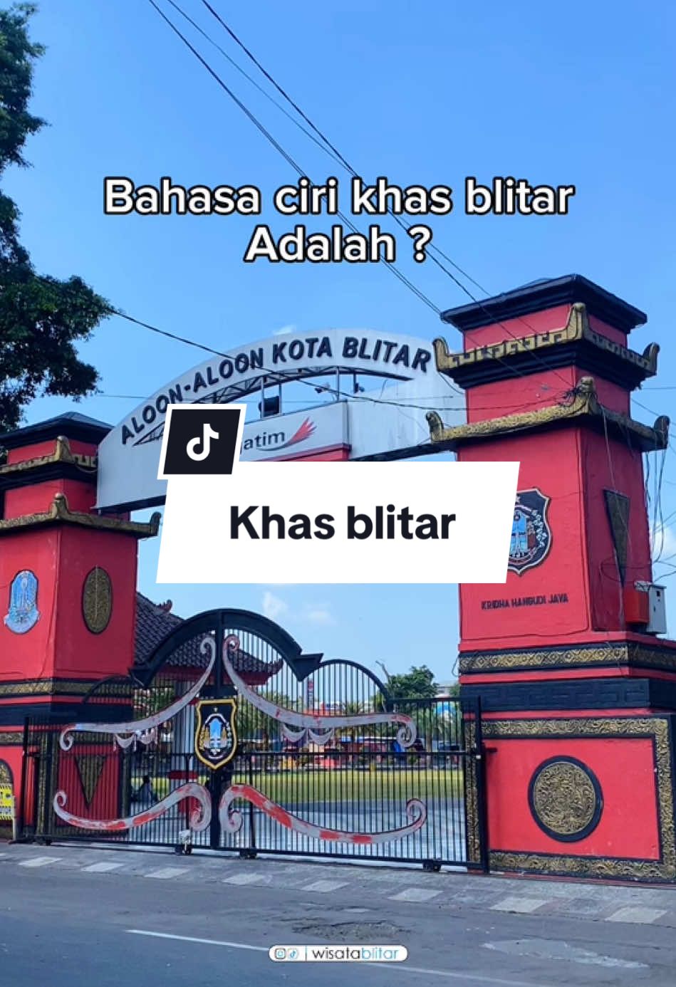 Bahasa ciri khas blitar adalah?  #blitar #quotes